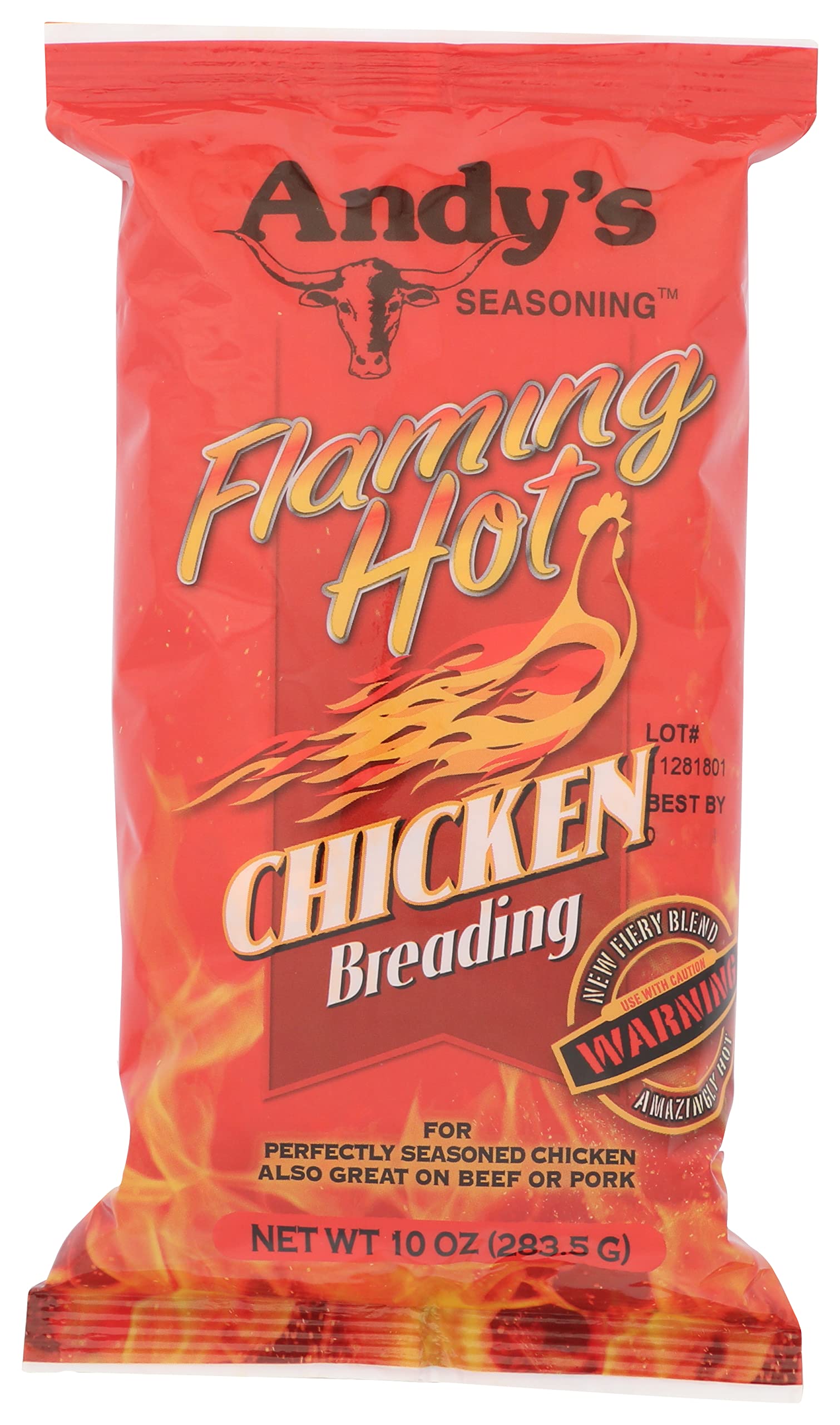 ANDYS (Pack Of 12) Andys Breading Chicken Flaming Hot 10 Oz