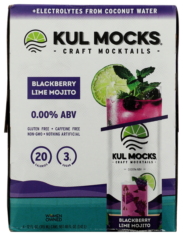 Kul Mocks Na Cocktail Blackberry Mojito RTD Carbonated