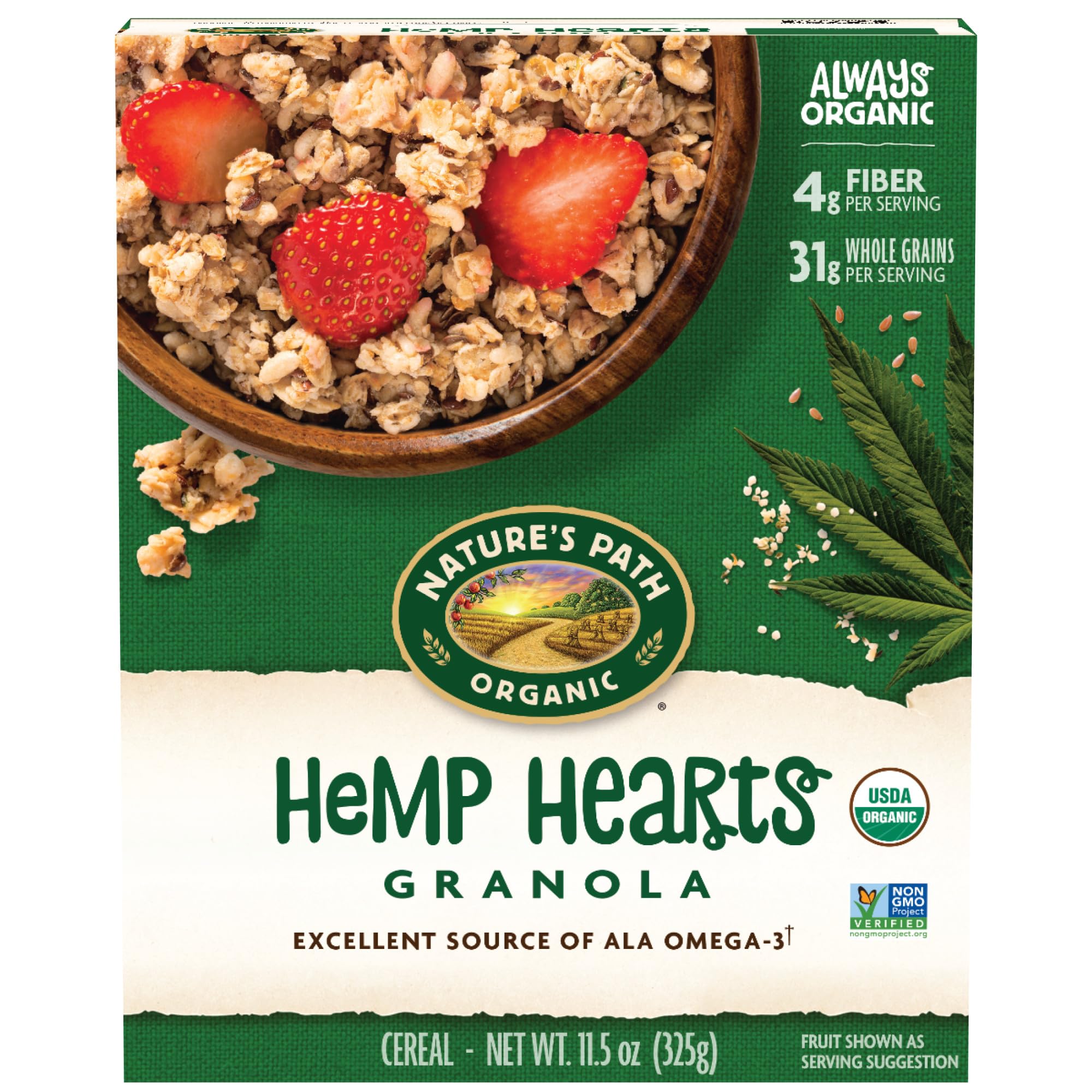 Nature's Path HempPlus Whole Foods Organic Granola
