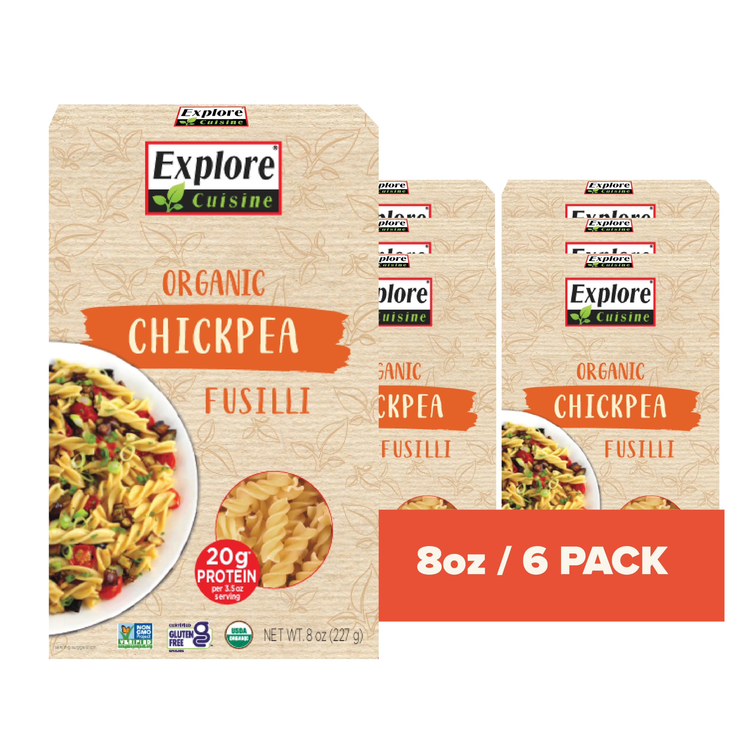 Explore Cuisine Pasta Chickpea Fussilli Short Cut Pasta