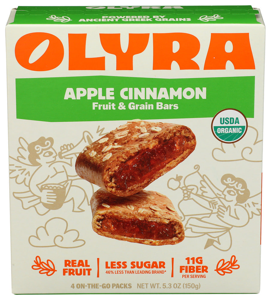 Olyra Bites Apple Cinnamon Fruit Filled Grain Bars