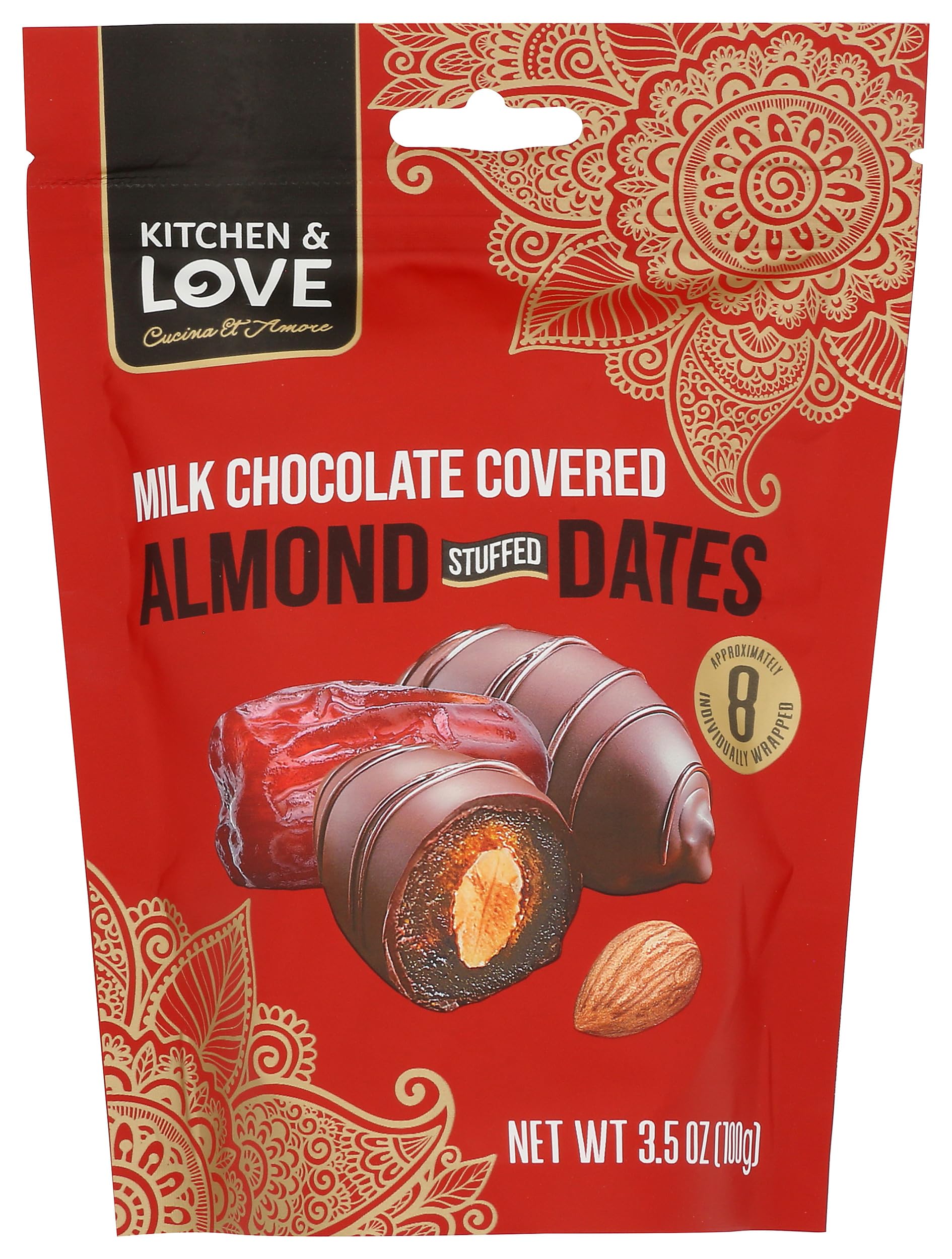 Kitchen And Love Dates Milk Chocolate Almond Stuffed
