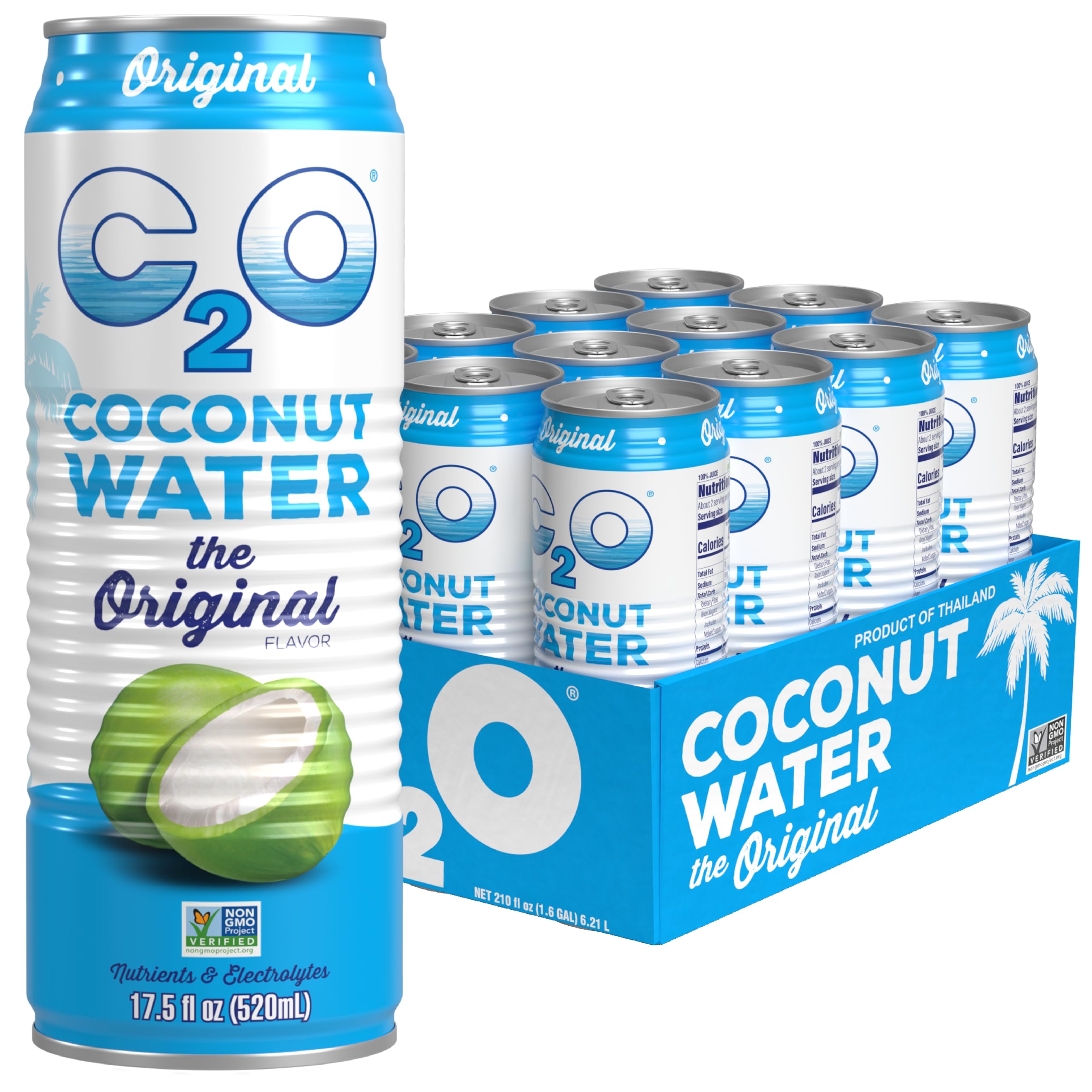 C20 C2O Coconut Water Pure Plant Based Beverage