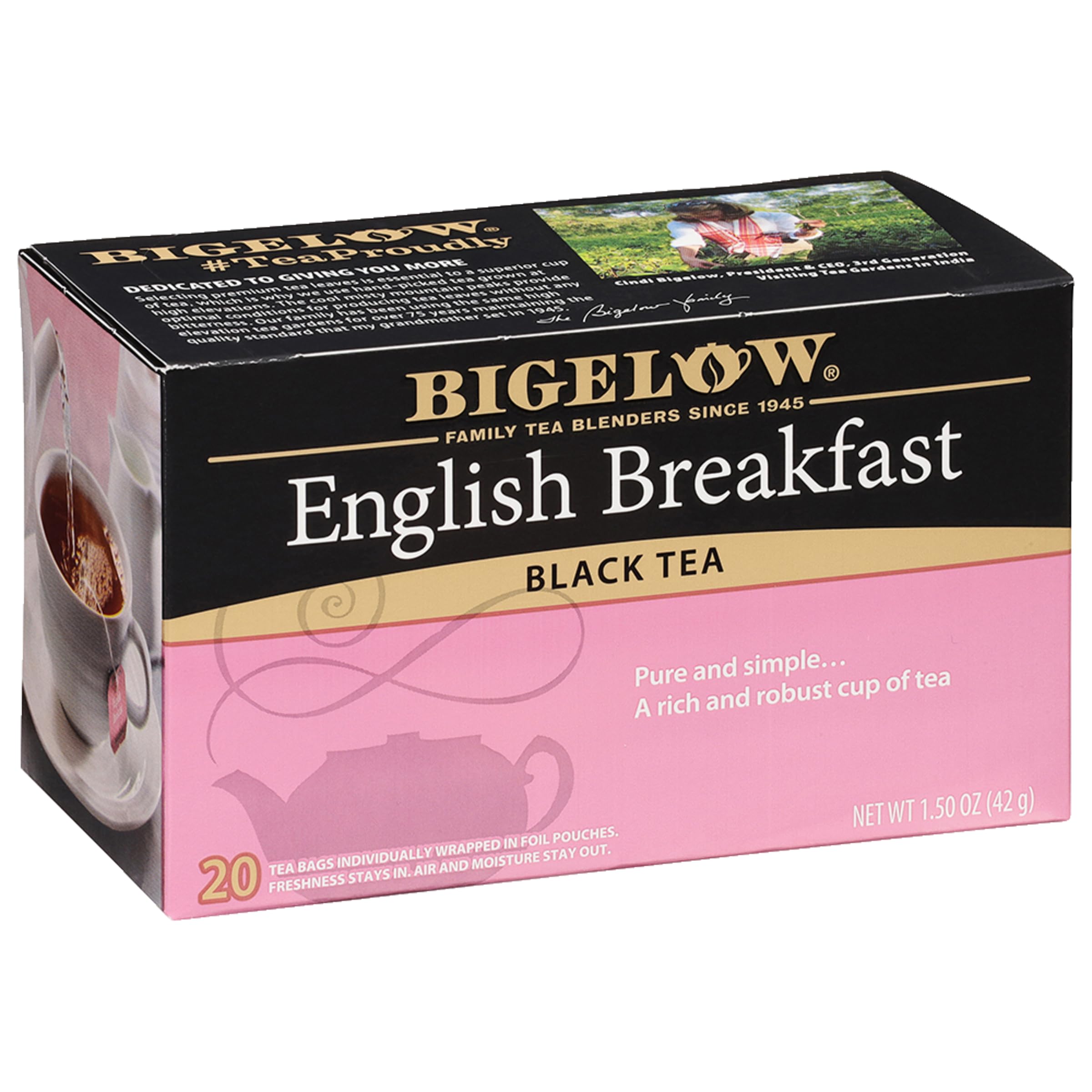 BIGELOW (Pack of 18) Bigelow Tea English Breakfast Black Tea Bags 20 Count 1.18 Oz