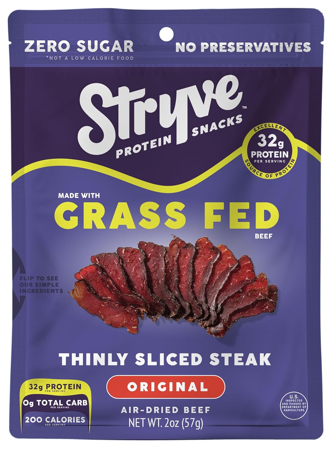 Stryve Protein Snacks Biltong GRS FD Original Jerky