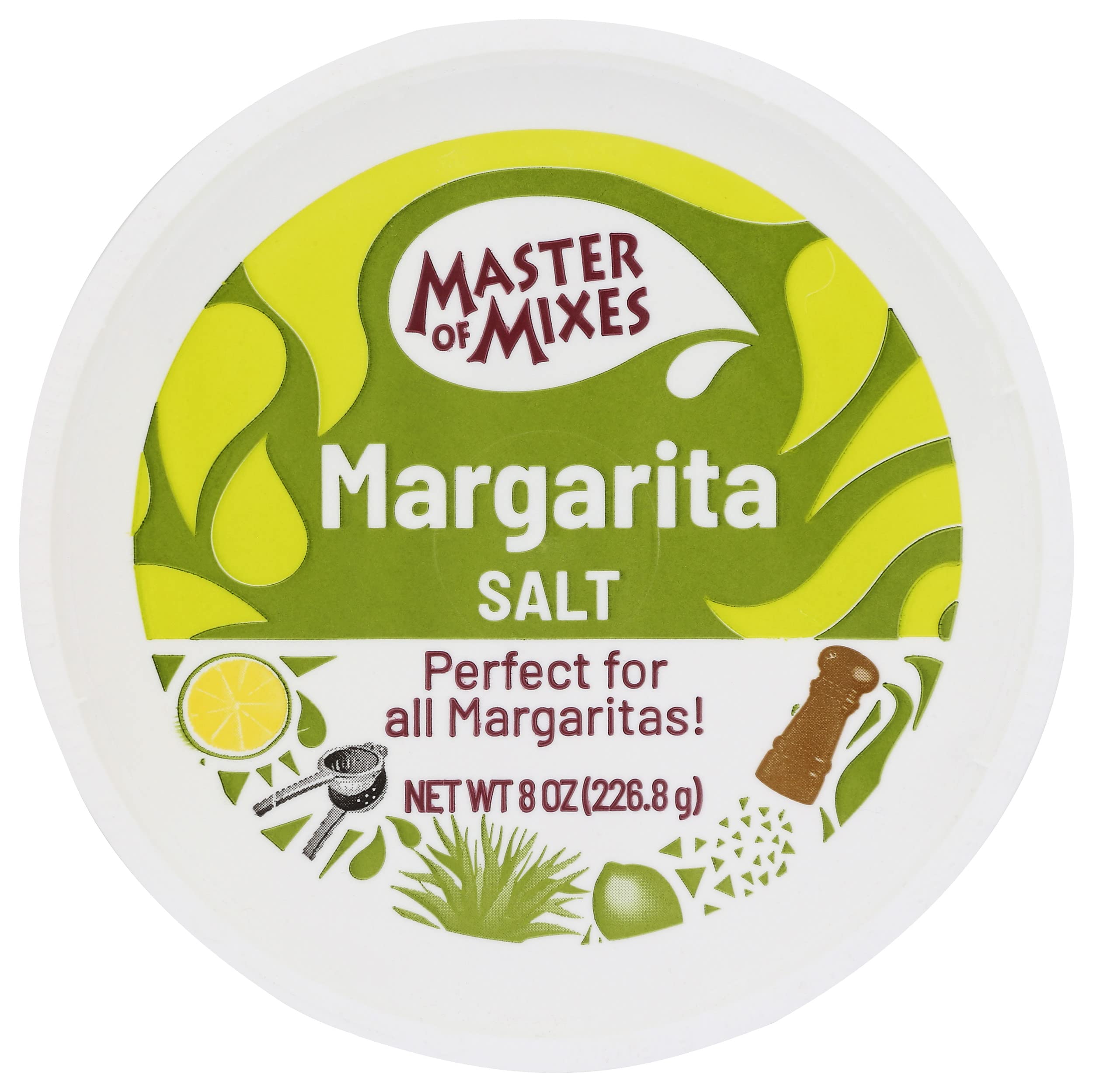 MASTER OF MIXES (Pack of 36) Master of Mixes Salt Margarita Rimmer Salt Seasoning 8 Oz