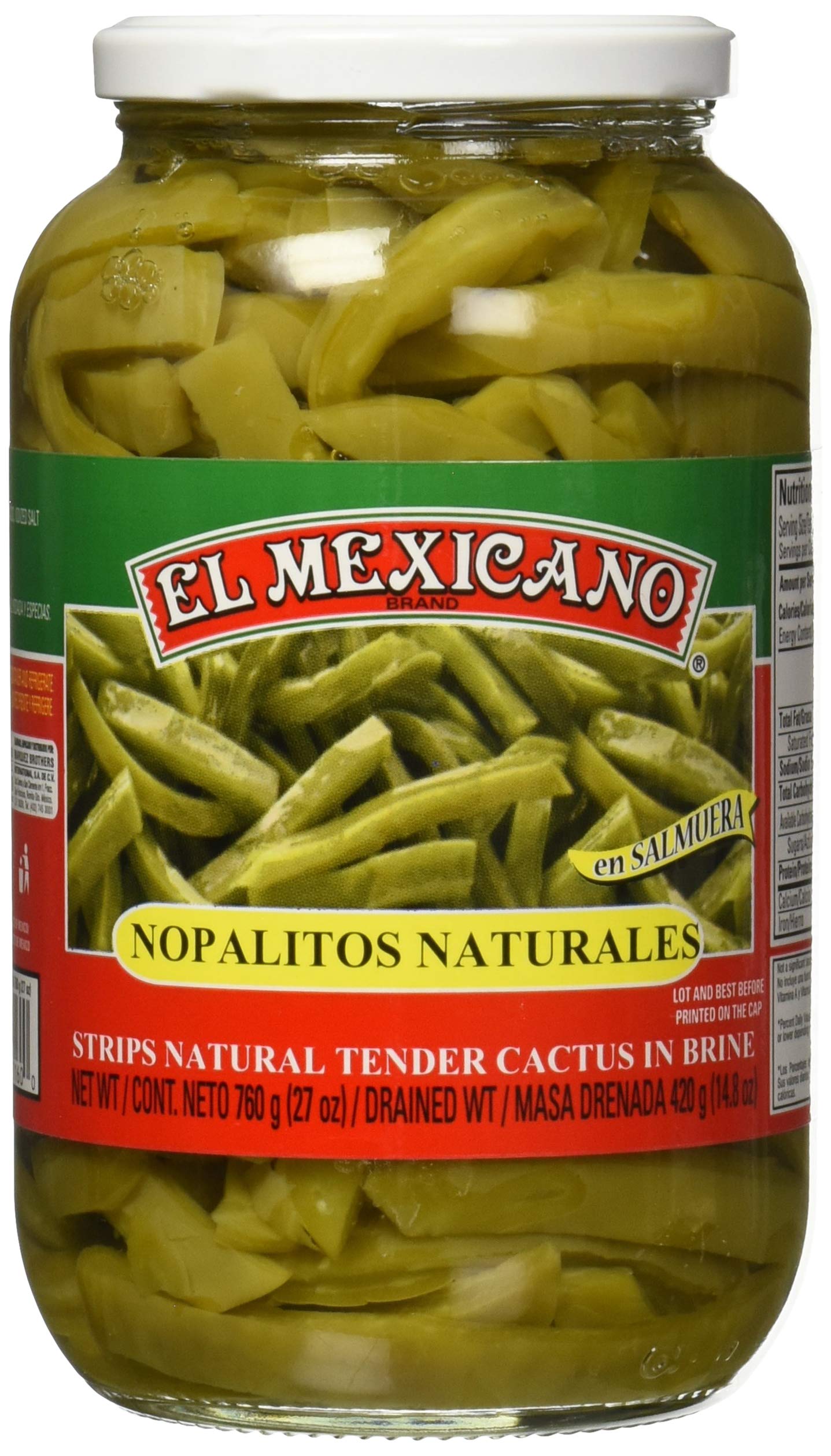 El Mexicano Salsa Cactus Natural Authentic Mexican Dips
