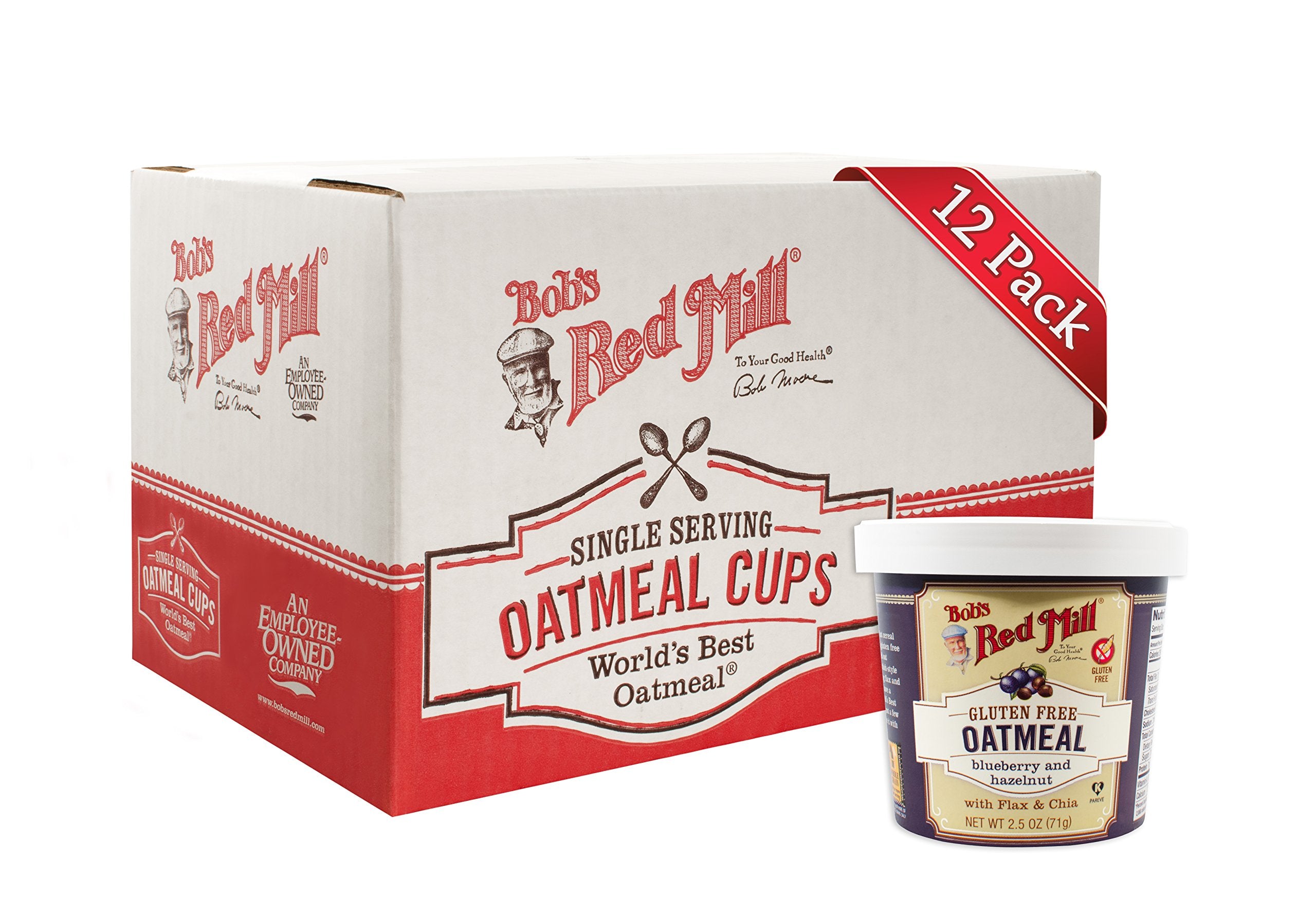 Bob's Red Mill Hazelnut Oatmeal Cup Instant Hot Cereal