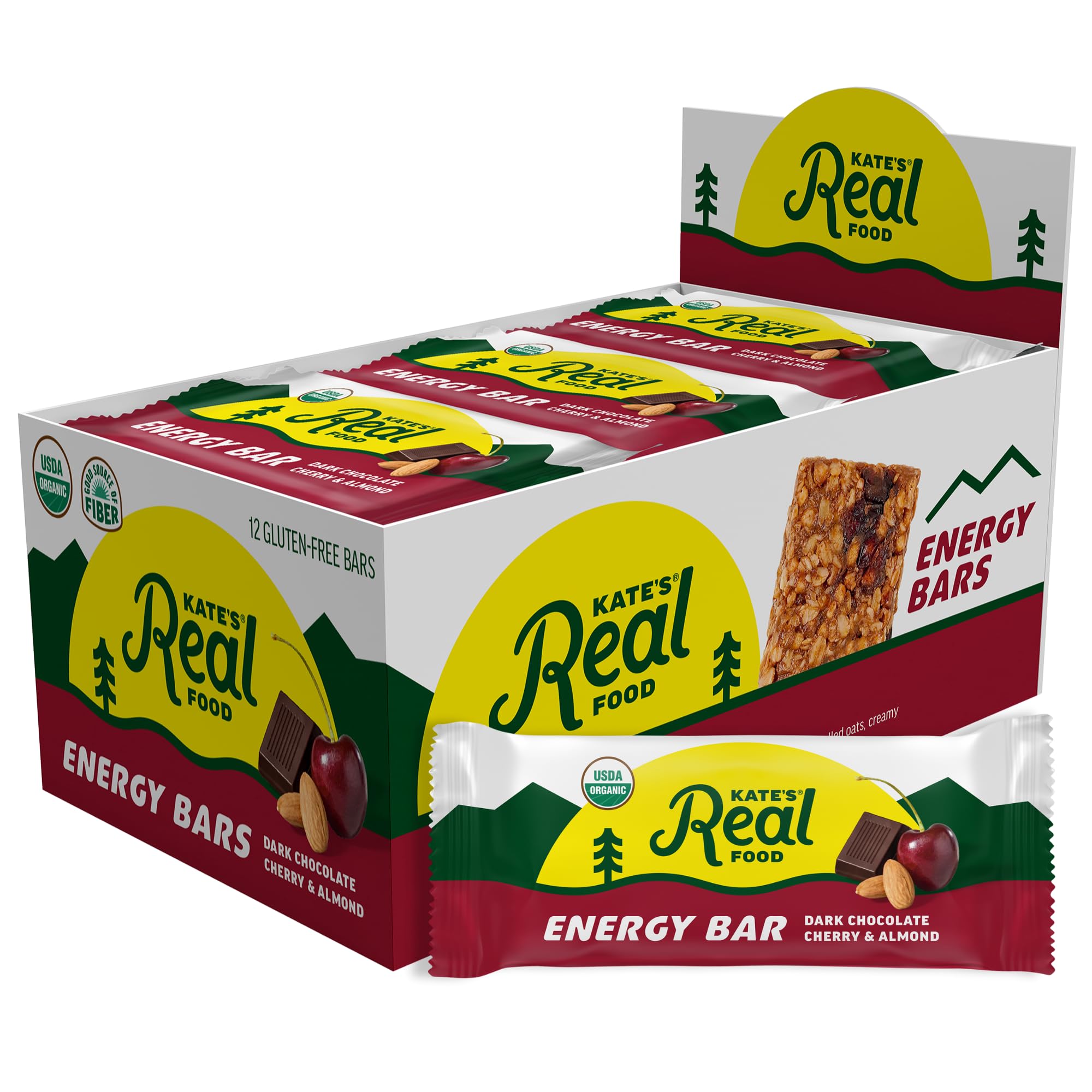 Kate's Real Food Bar Dark Chocolate Cherry Almond Snack
