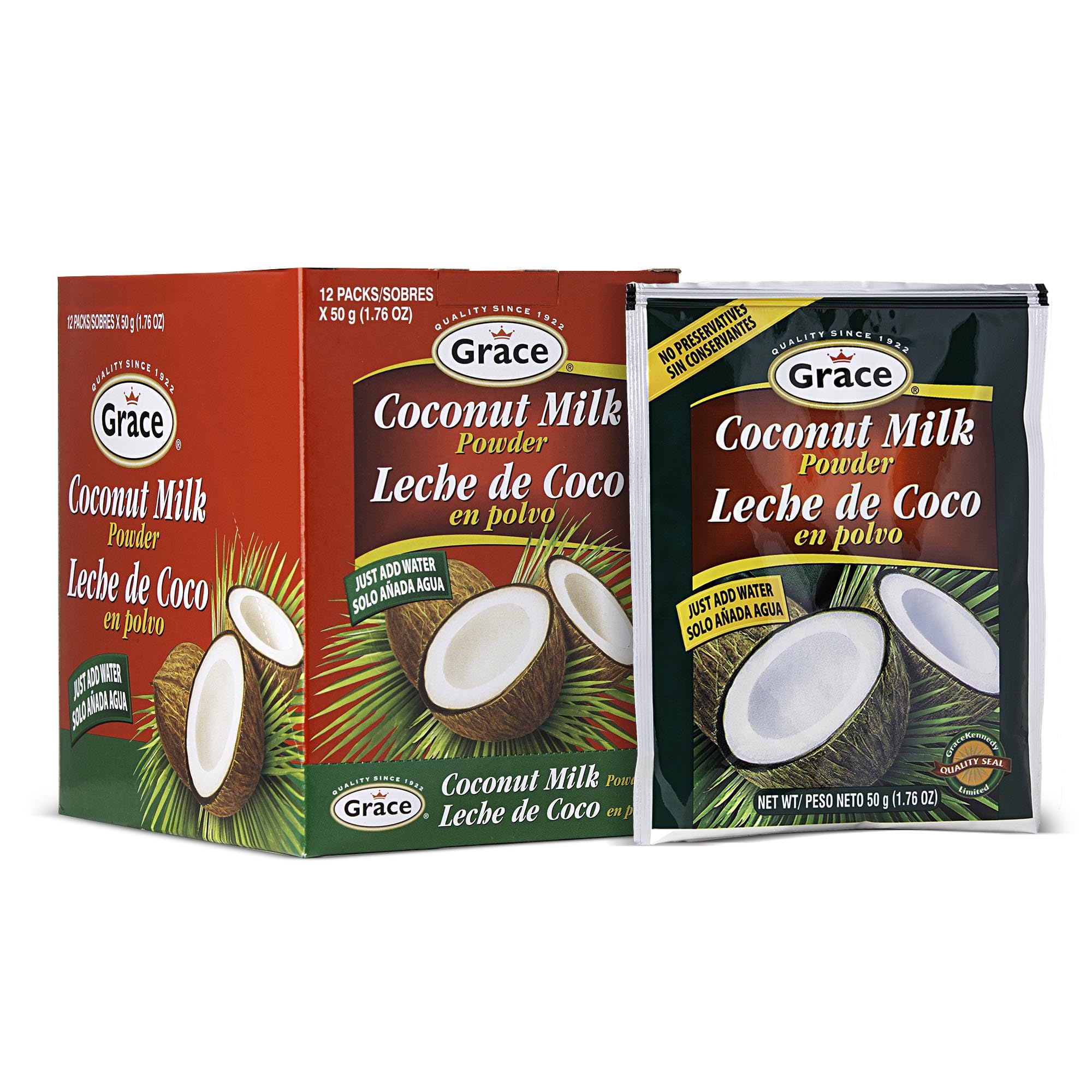 GRACE CARIBBEAN (Pack of 48) Grace Caribbean Coconut Milk Powder Celebration Beverage 1.76 Fl Oz