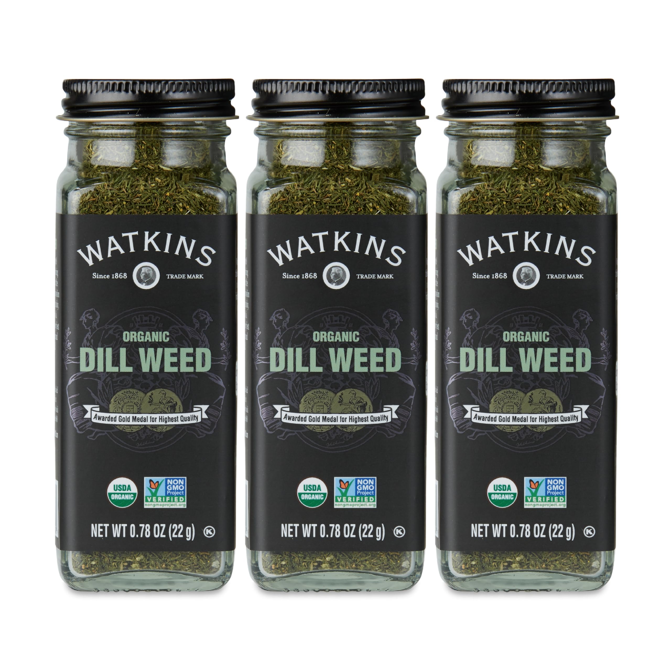 WATKINS (Pack of 12) Watkins Dill Weed Organic Spice Single Loose Seasoning 0.78 Oz