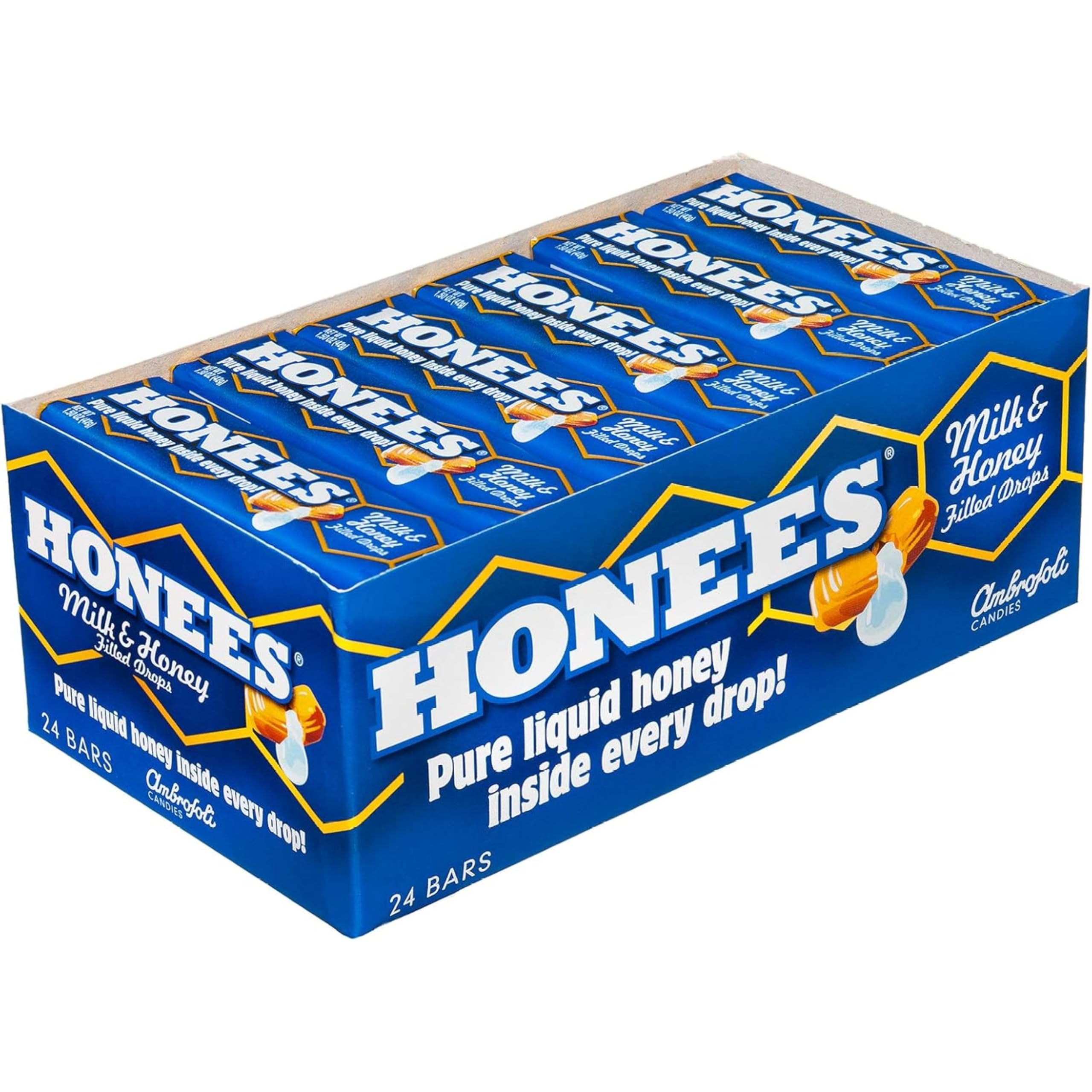 HONEES (Pack of 48) Honees Honey Bar Milk Honey Bar 1.5 Oz