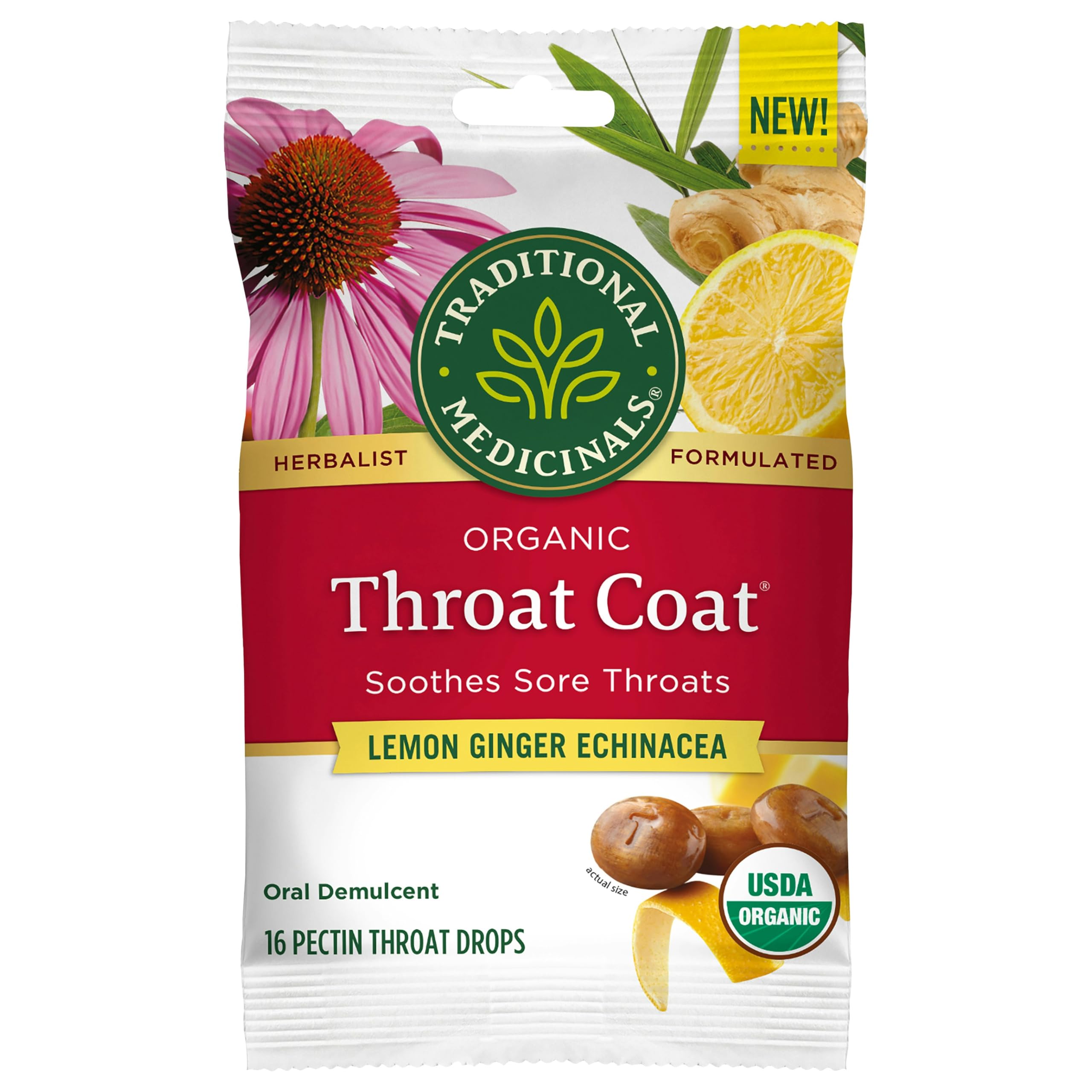 Traditional Medicinals Lozenge Lemon Ginger