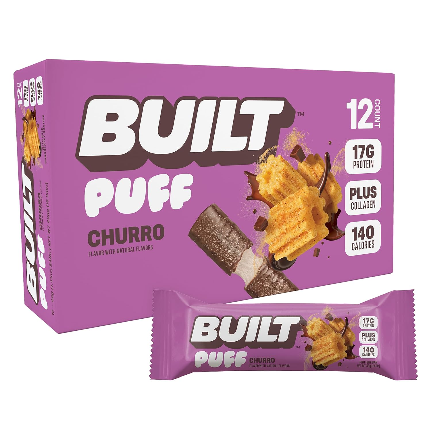 Built Bar Churro Puff