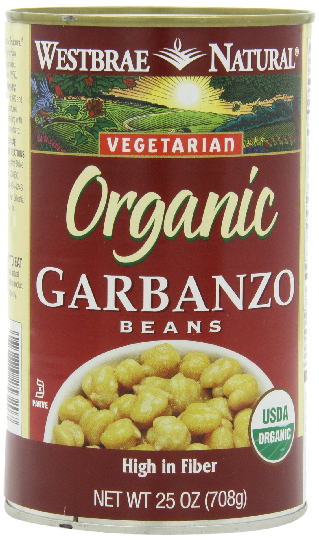Westbrae Natural Organic Garbanzo Beans Canned Beans