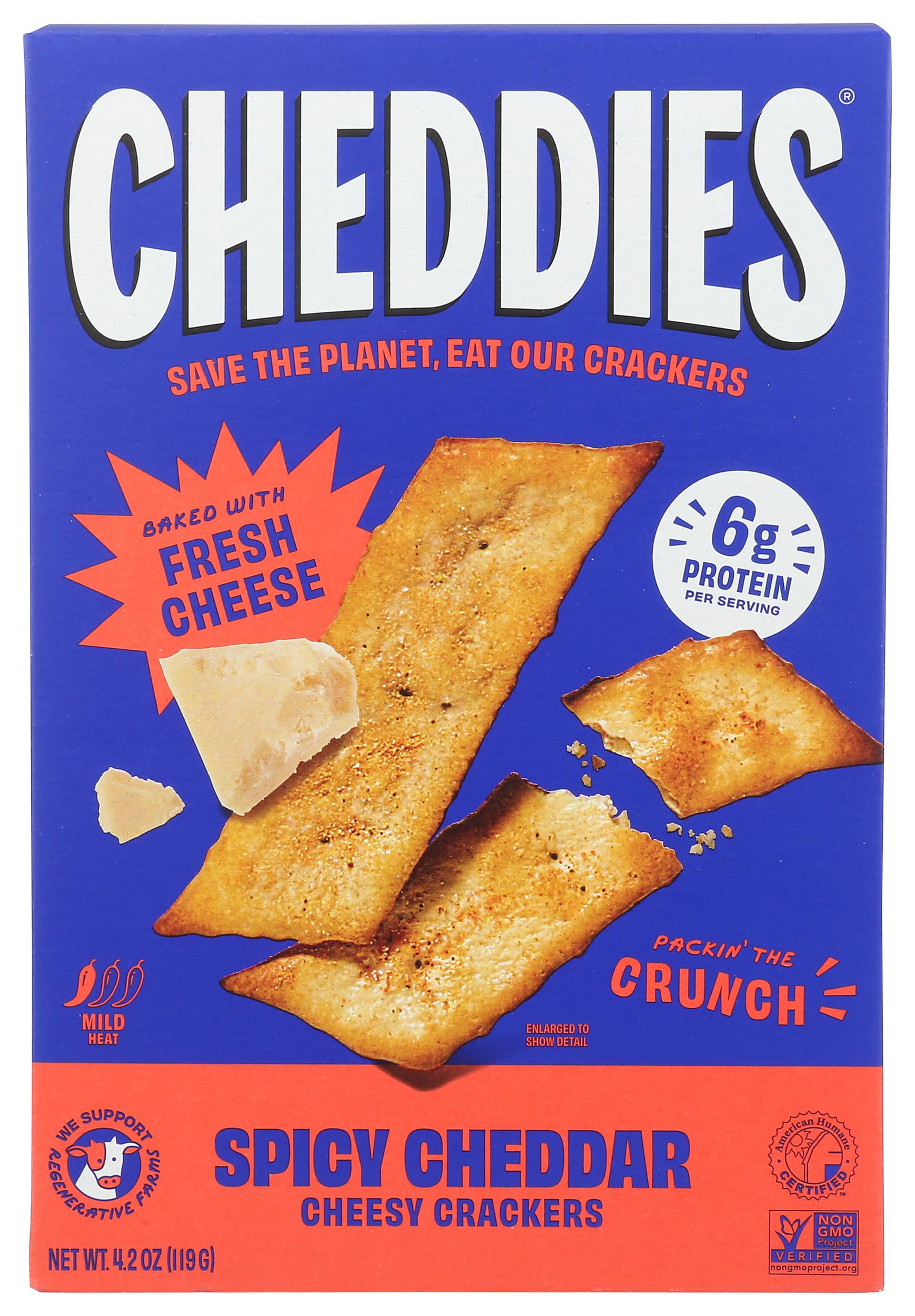 Cheddies Baked Spicy Cheddar Cracker Crispbreads