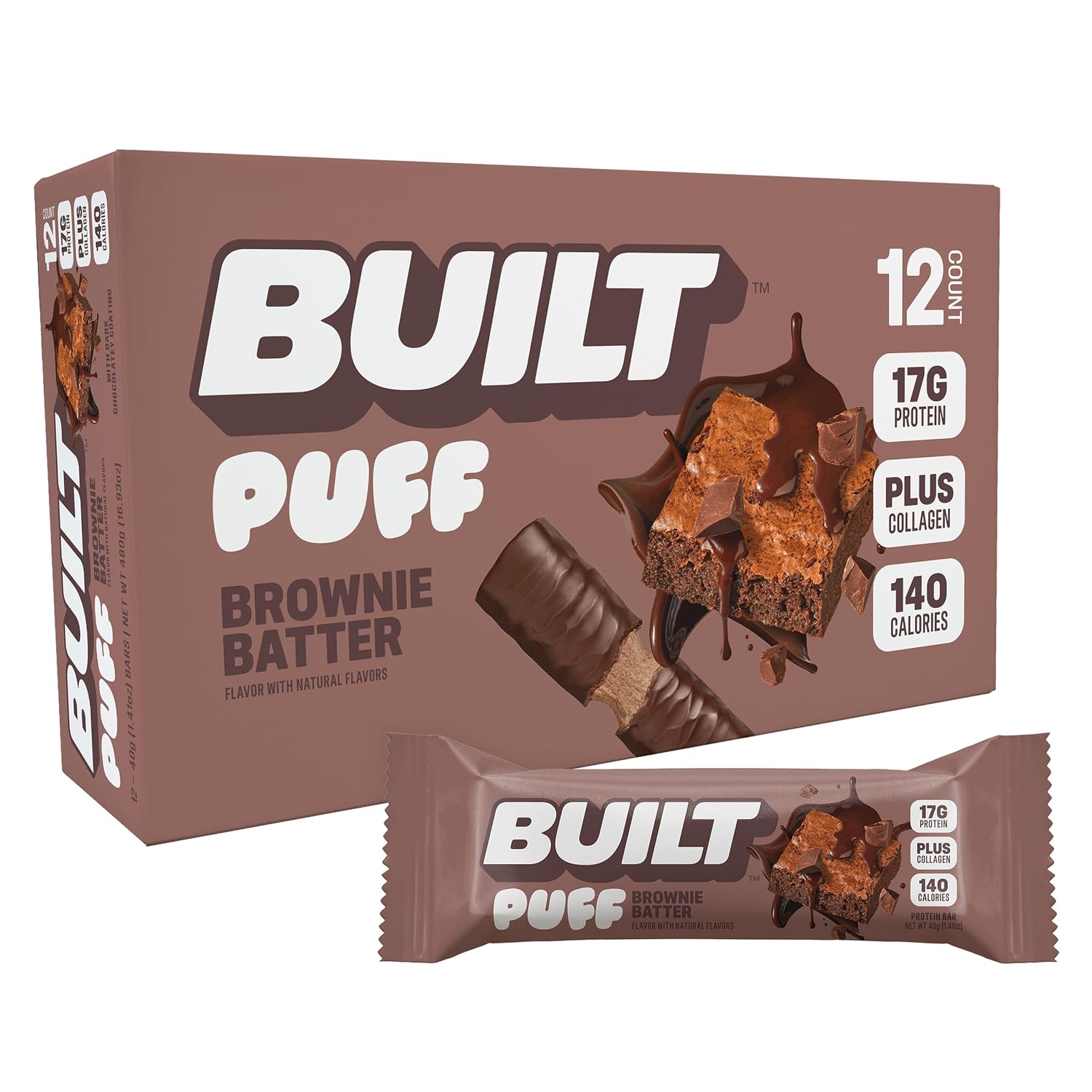 Built Bar Brownie Batter Puff
