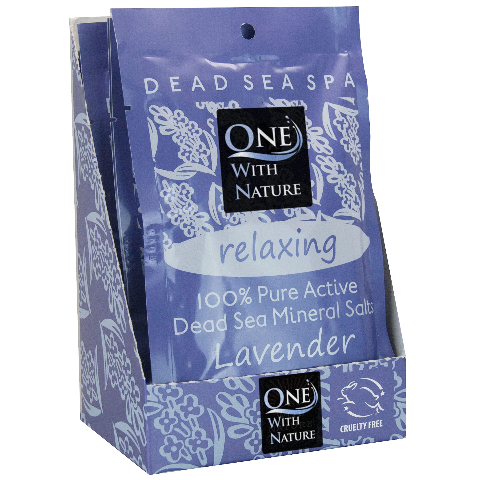 ONE WITH NATURE (Pack Of 24) One With Nature Salt Bath Relax Lavender 2.5 Oz