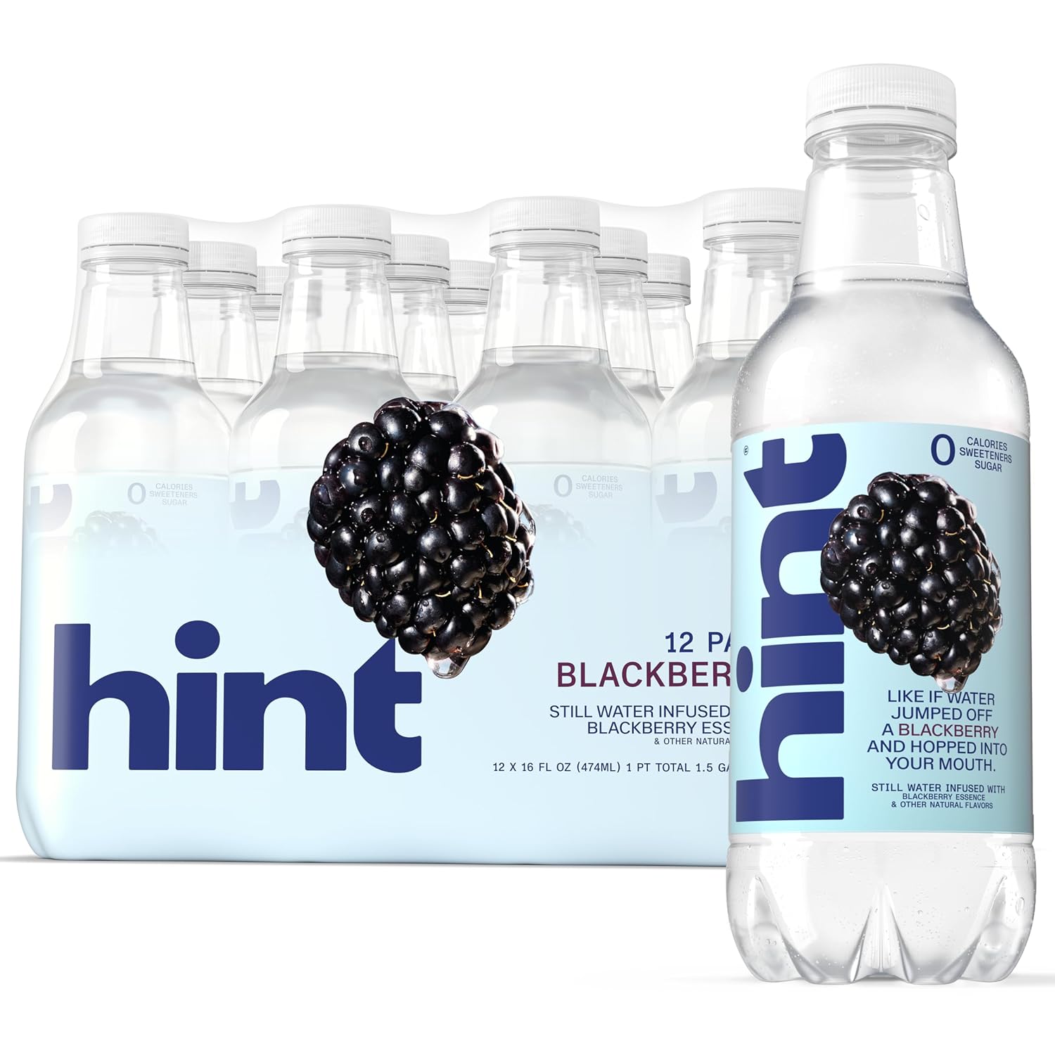 HINT (Pack of 24) Hint Water Essence Blackberry 16 Fl Oz