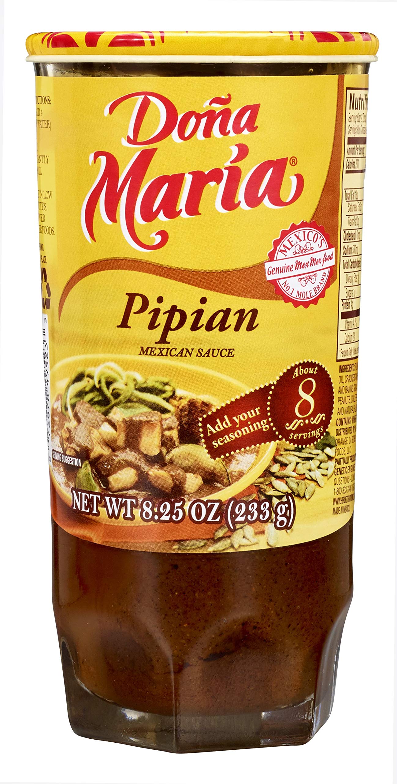 Dona Maria Doña María Mole Pipian Simmer Sauce Authentic Mexican Natur