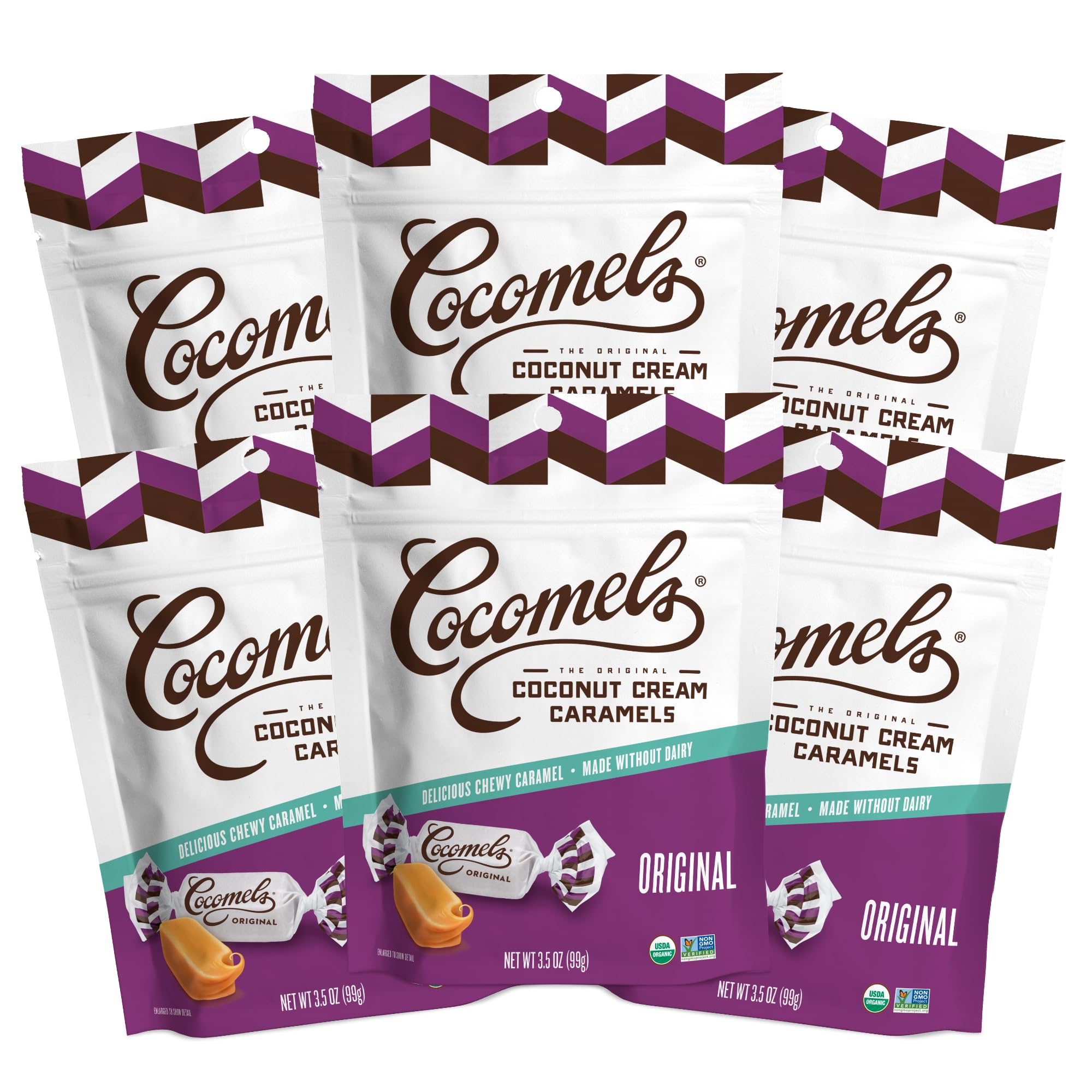 Cocomels Organic Caramels Chewy Candy Pouch