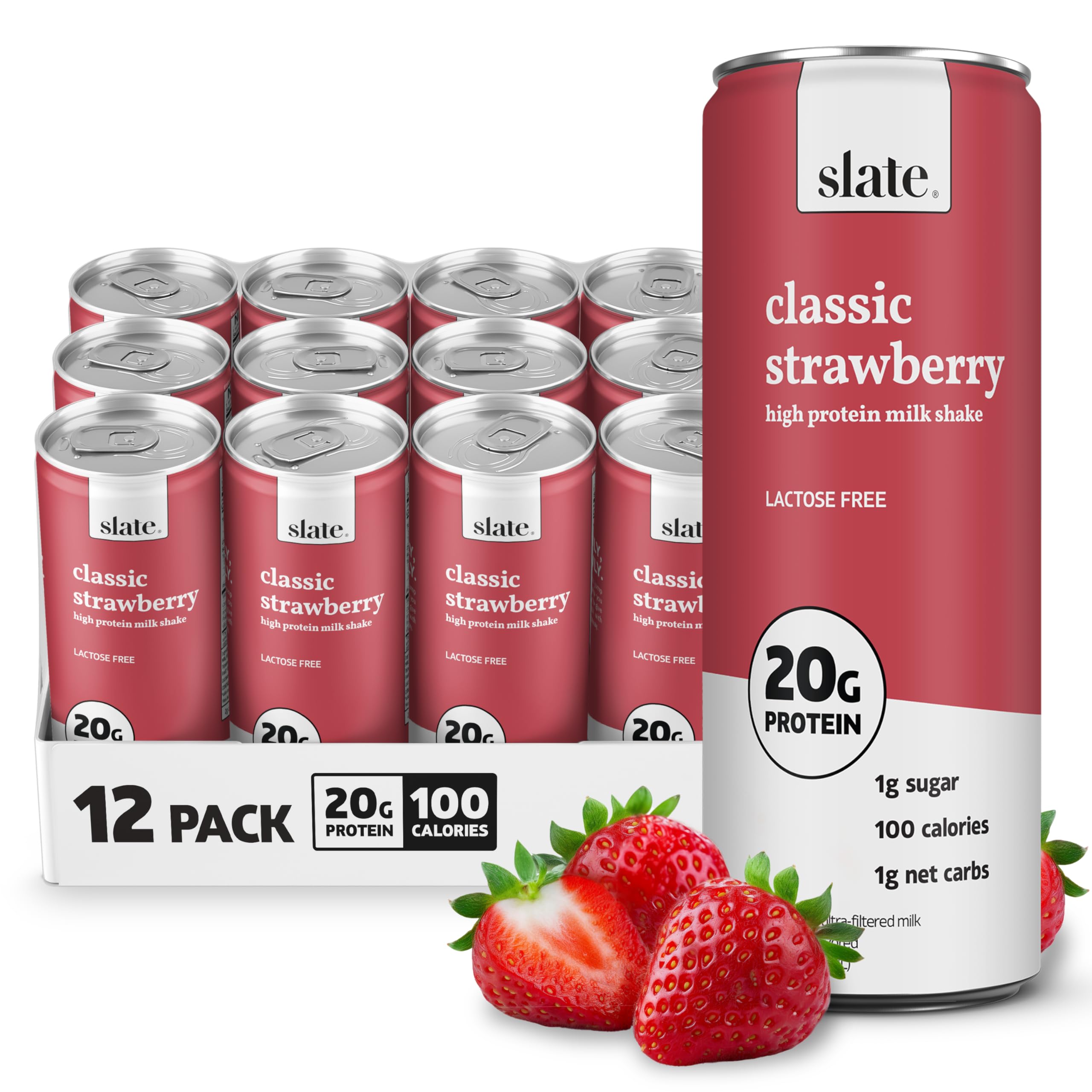 Slate Protein Shake Strawberry