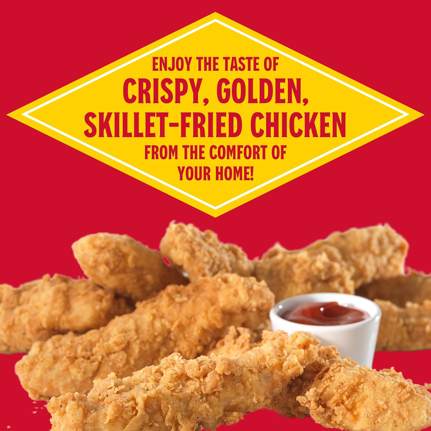 LOUISIANA FISH (Pack Of 24) Louisiana Fish Fry Mix Coating Chicken Tender 4.5 Oz