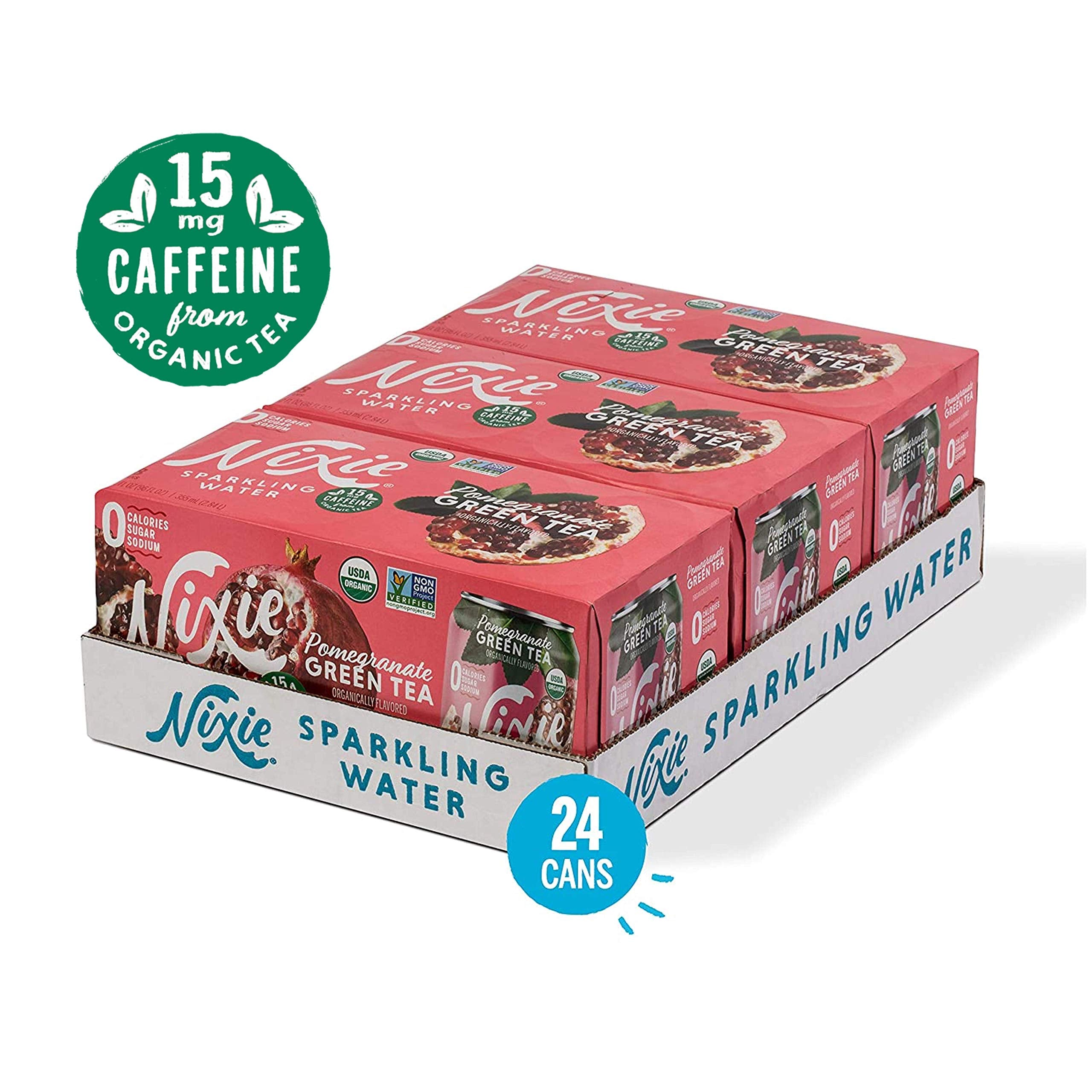 Nixie Water Sparkling Pomegranate Green Tea Flavored