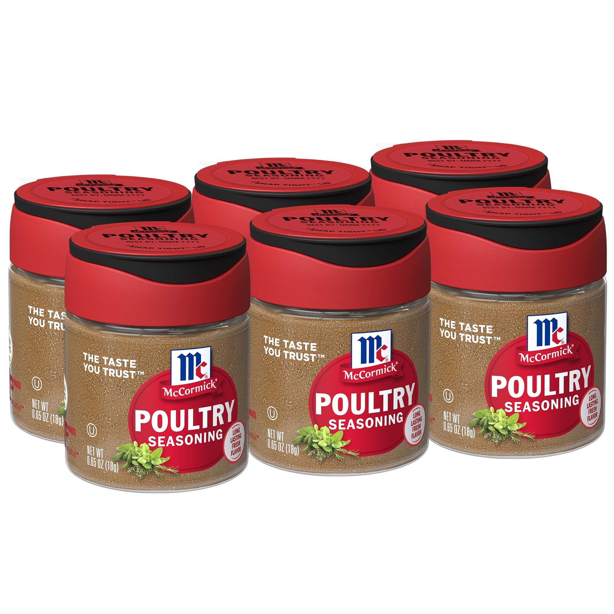 MC CORMICK (Pack of 18) McCormick Poultry Seasoning Spice Single Loose 0.65 Oz