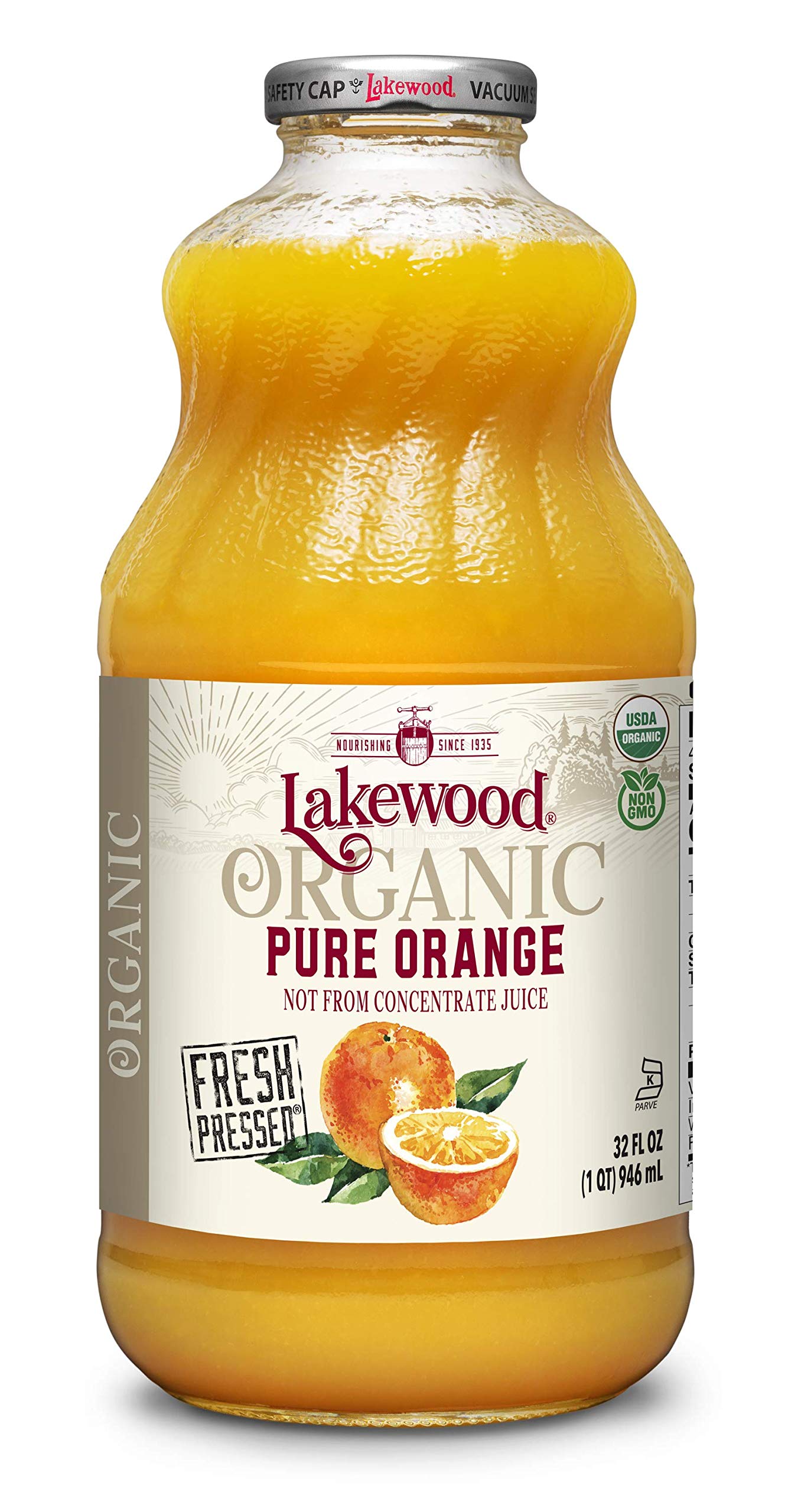 Lakewood Organic Orange Juice Natural Single Fruit Juice
