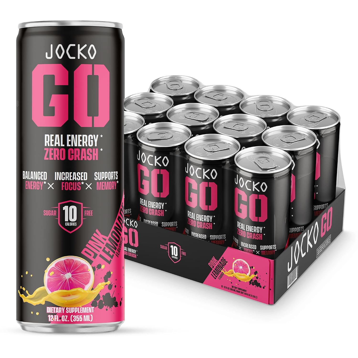 Jocko Fuel Go Ready To Drink Pink Lemonade