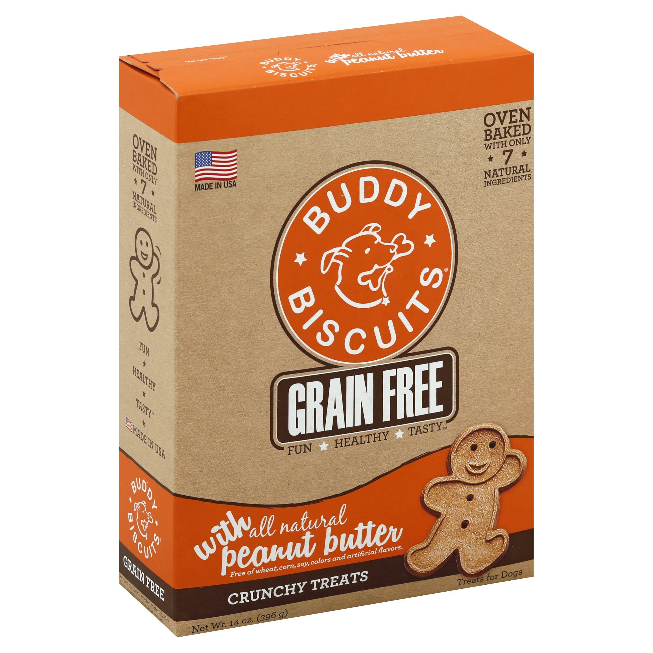 Buddy Biscuits Treat Baked Dog Peanut Butter