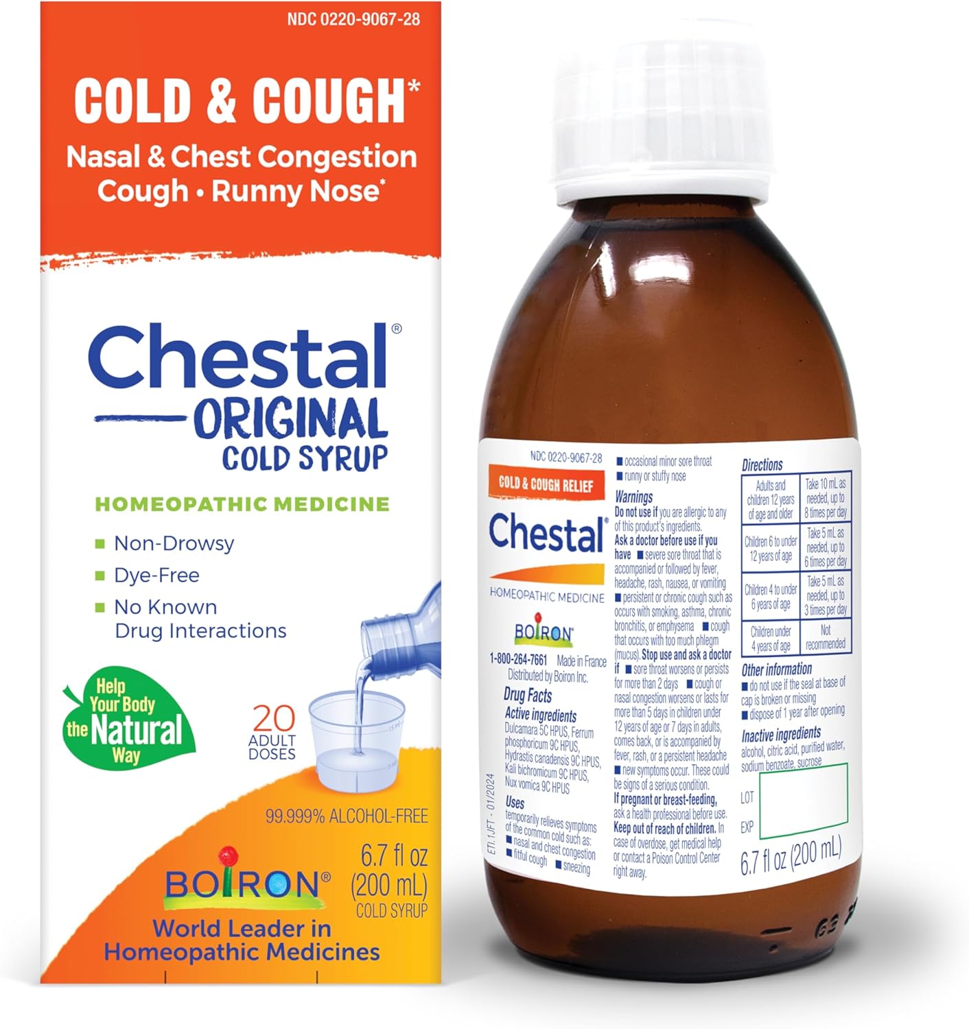 Boiron Chestal Adult Cold & Cough Homeopathic Medicine