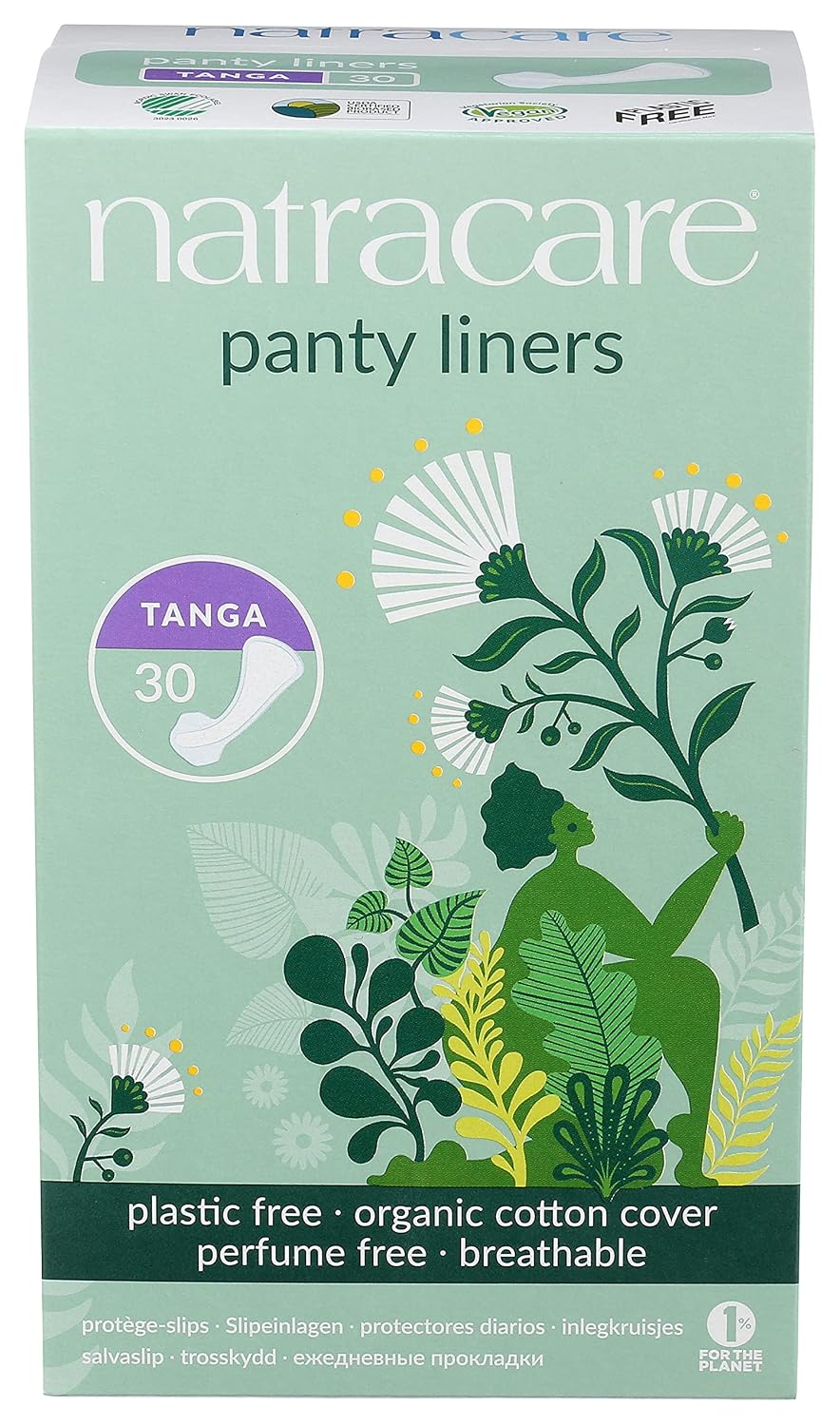 NATRACARE (Pack Of 12) NatralCare Panty Shield Liners Tanga 30 each