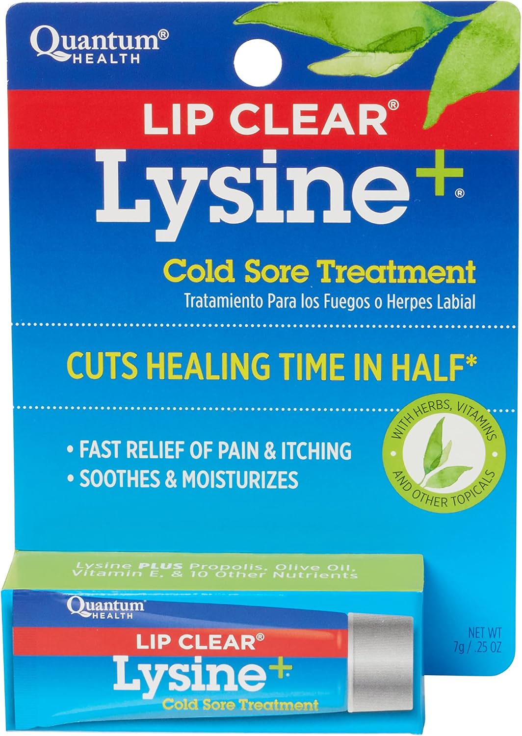 QUANTUM (Pack Of 4) Quantum Lip Clear Lysine+Ointment 0.25 Oz