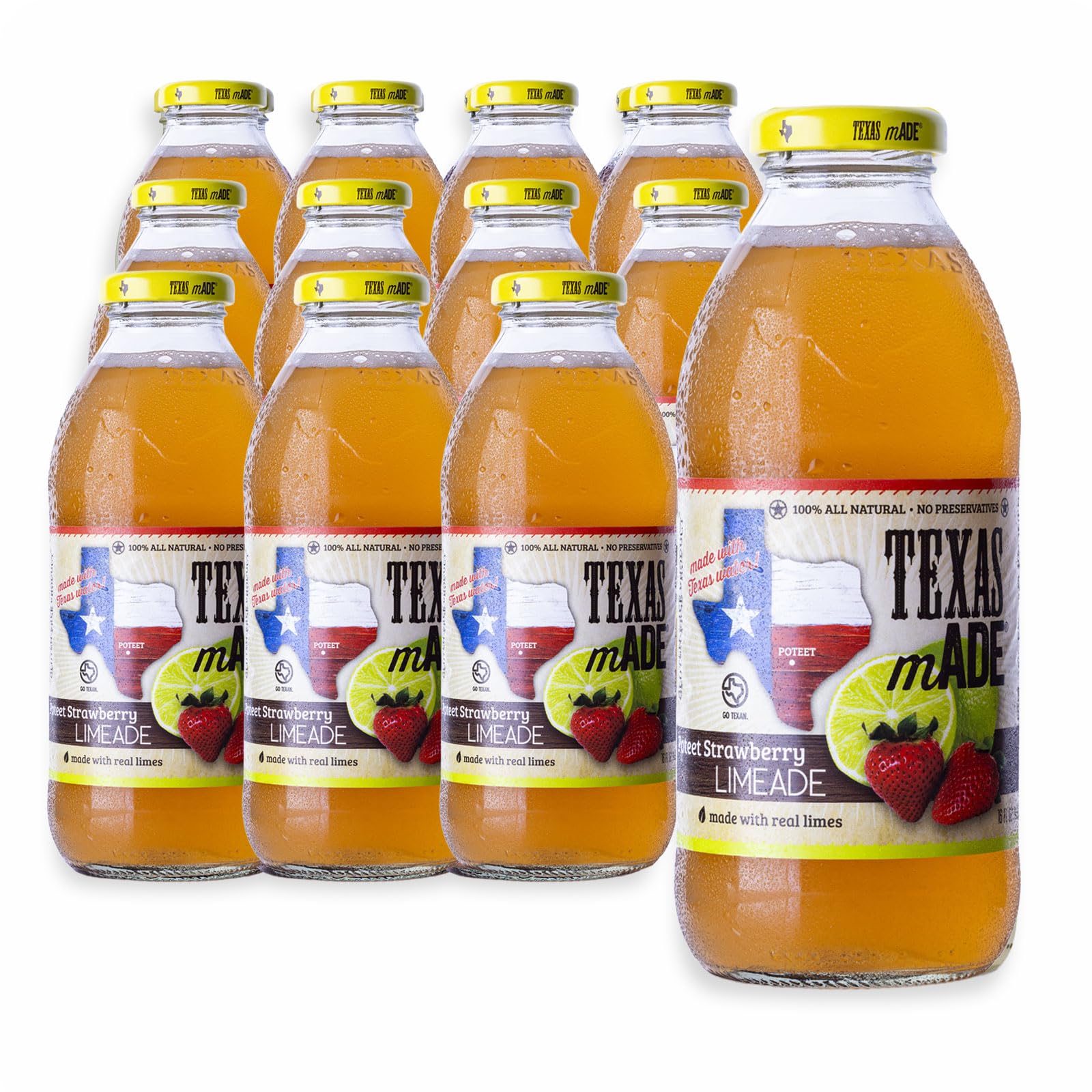 Texasmade Limeade Potsweet Strawberry Lemonade Sin