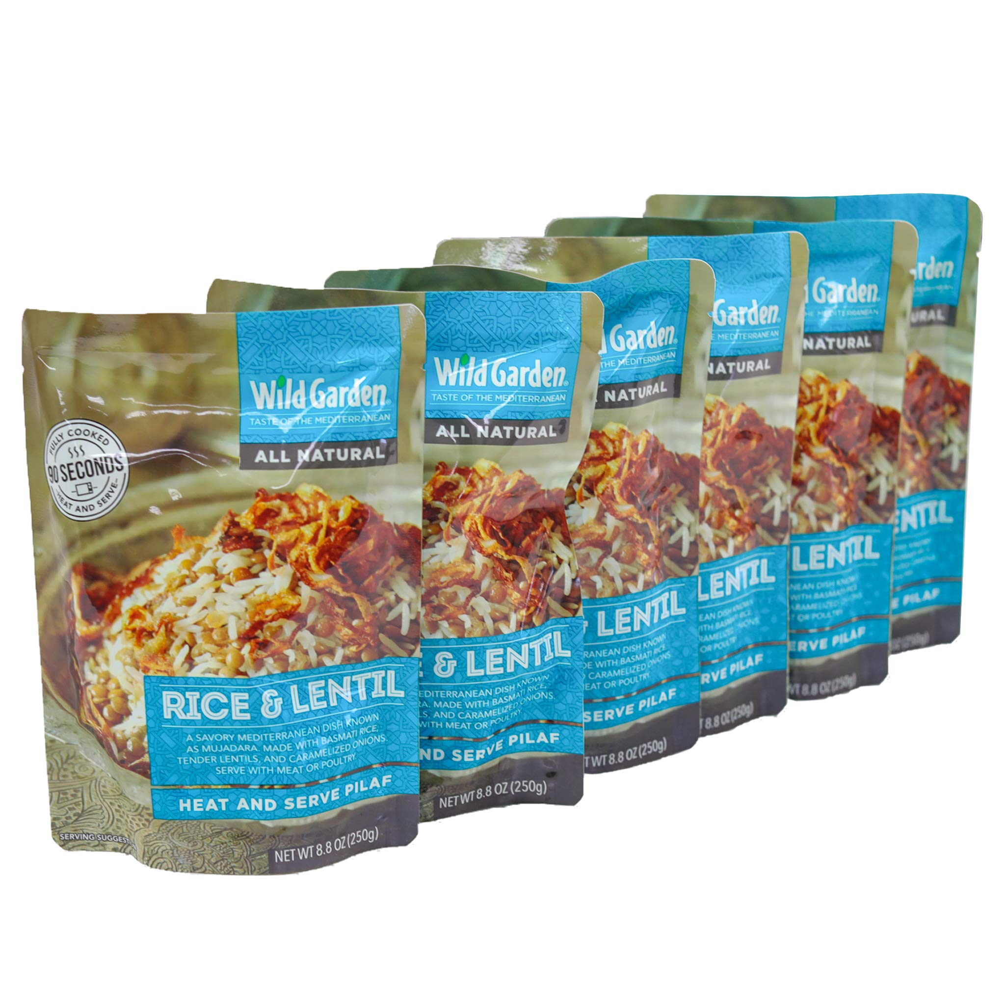 WILD GARDEN (Pack of 12) Wild Garden Pilaf Rice and Lentil Middle Eastern Prepared En 8.8 Oz