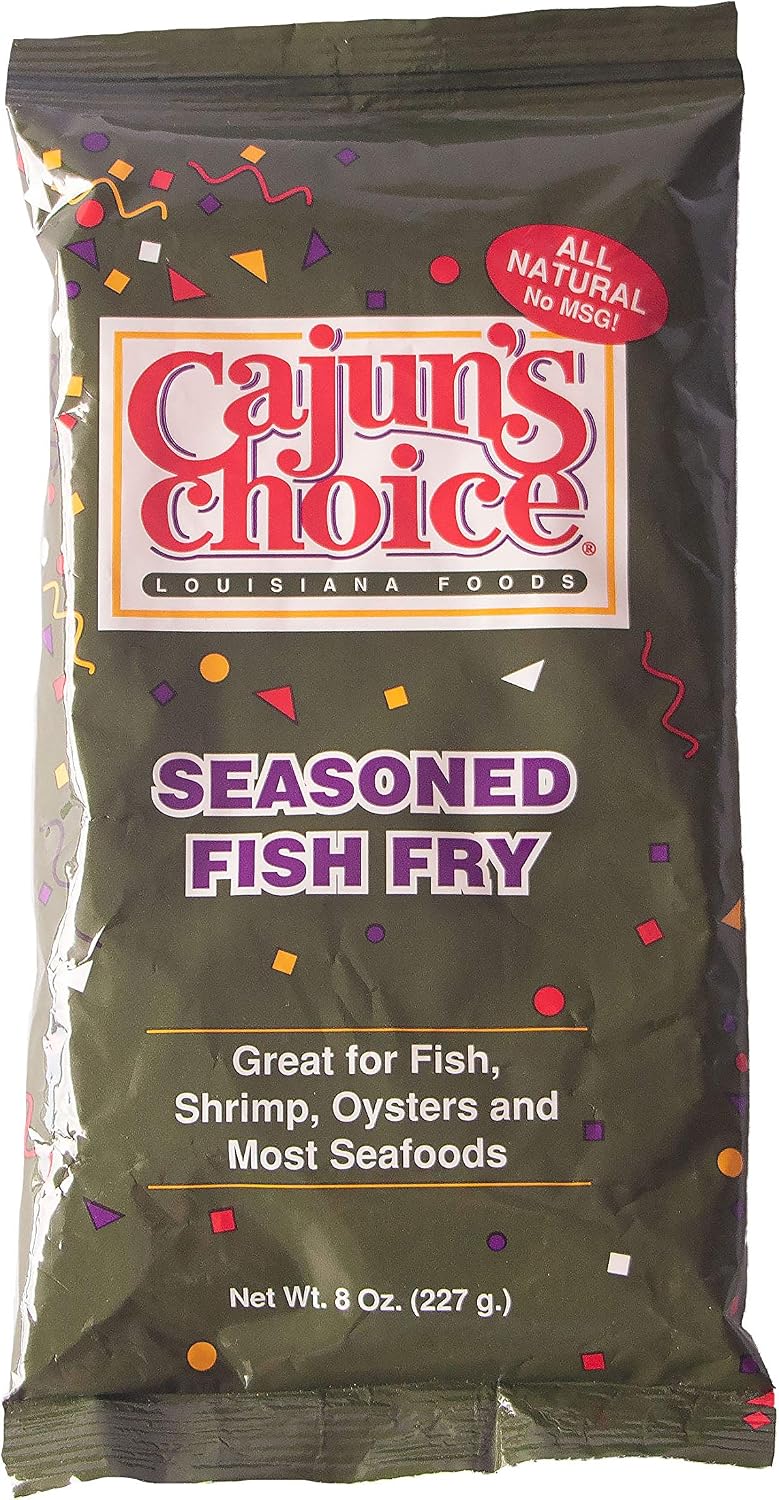 CAJUNS CHOICE (Pack of 24) Cajun’s Choice Mix Fish Fry Seasoned Spice Blend 8 Oz