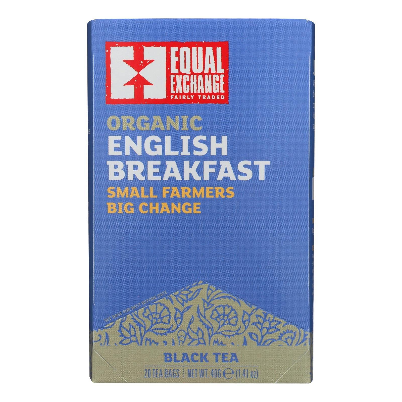 Equal Exchange English Breakfast Organic Black Tea Bags 20 bag