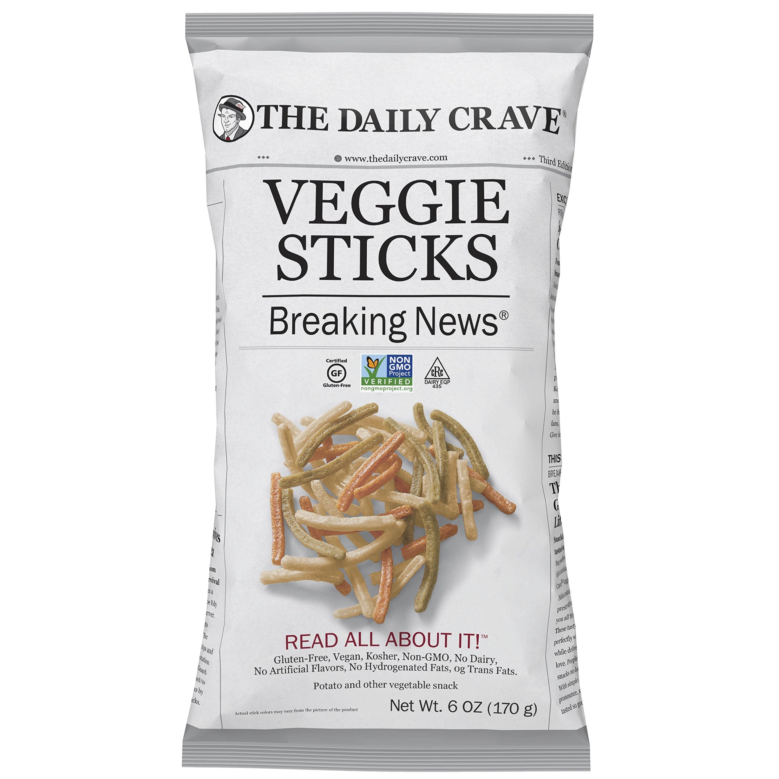 The Daily Crave Veggie Sticks Veggie Snack