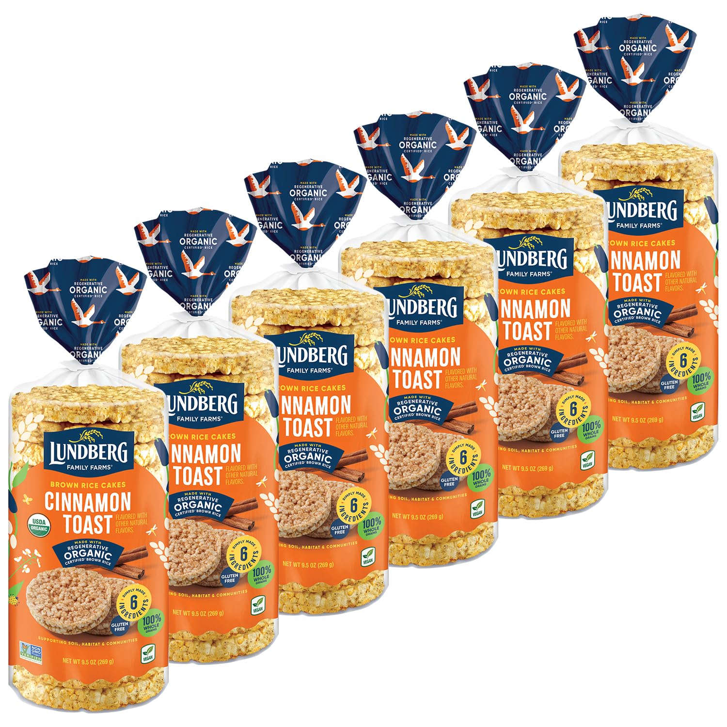 Lundberg Organic Cinnamon Toast Rice Cakes