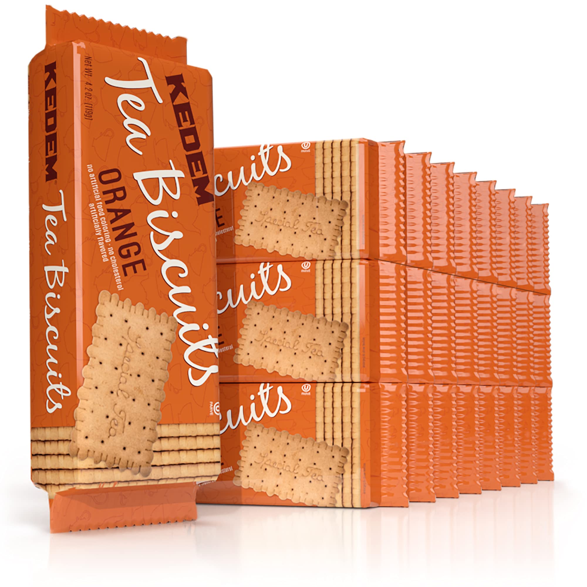 Kedem Tea Biscuits, Orange, 4.2-Ounce