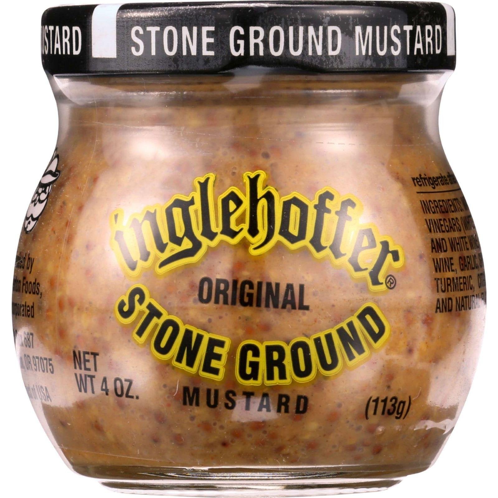 Inglehoffer Mustard Stone Ground Natural Condiment