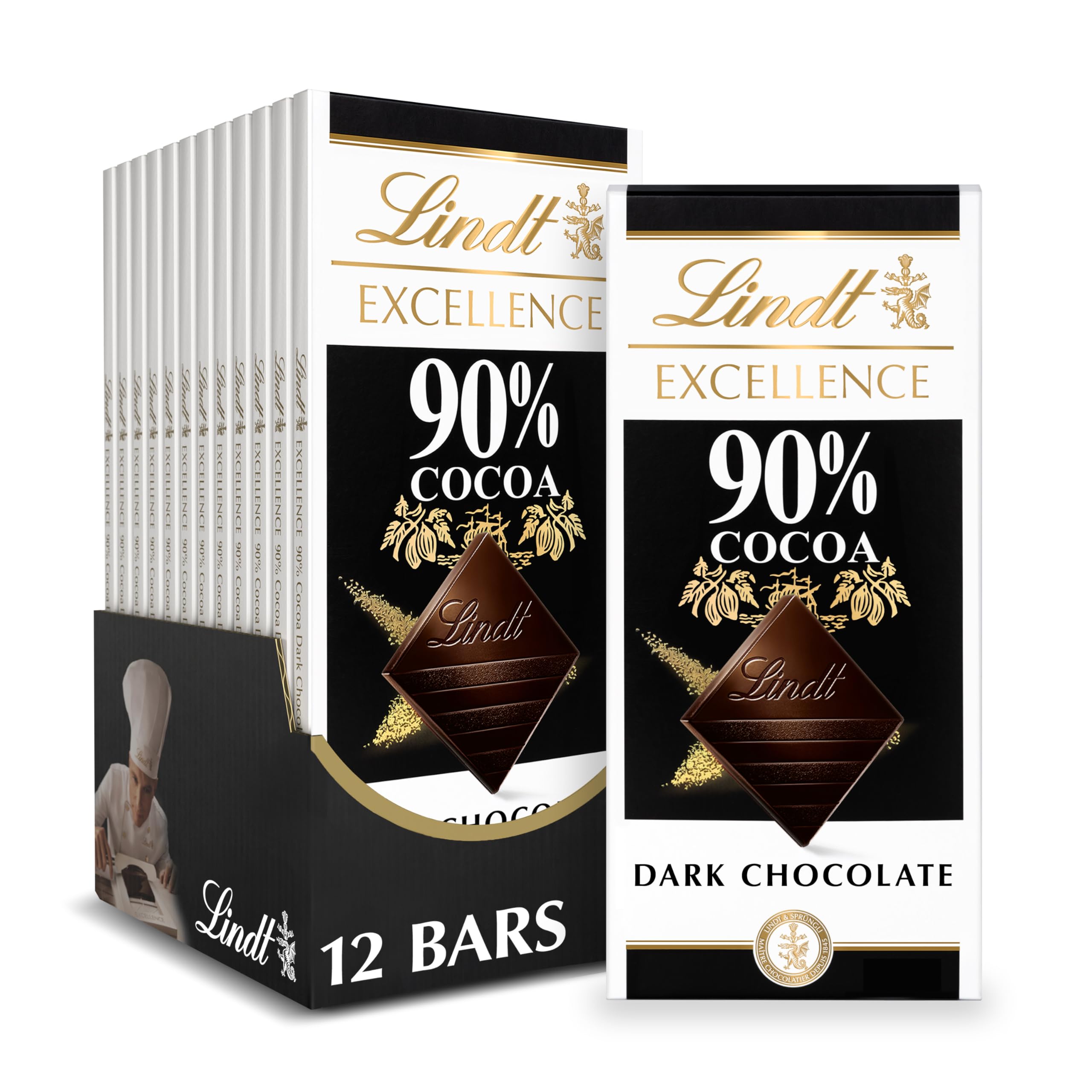 Lindt Excellence 90% Cocoa Chocolate Bar