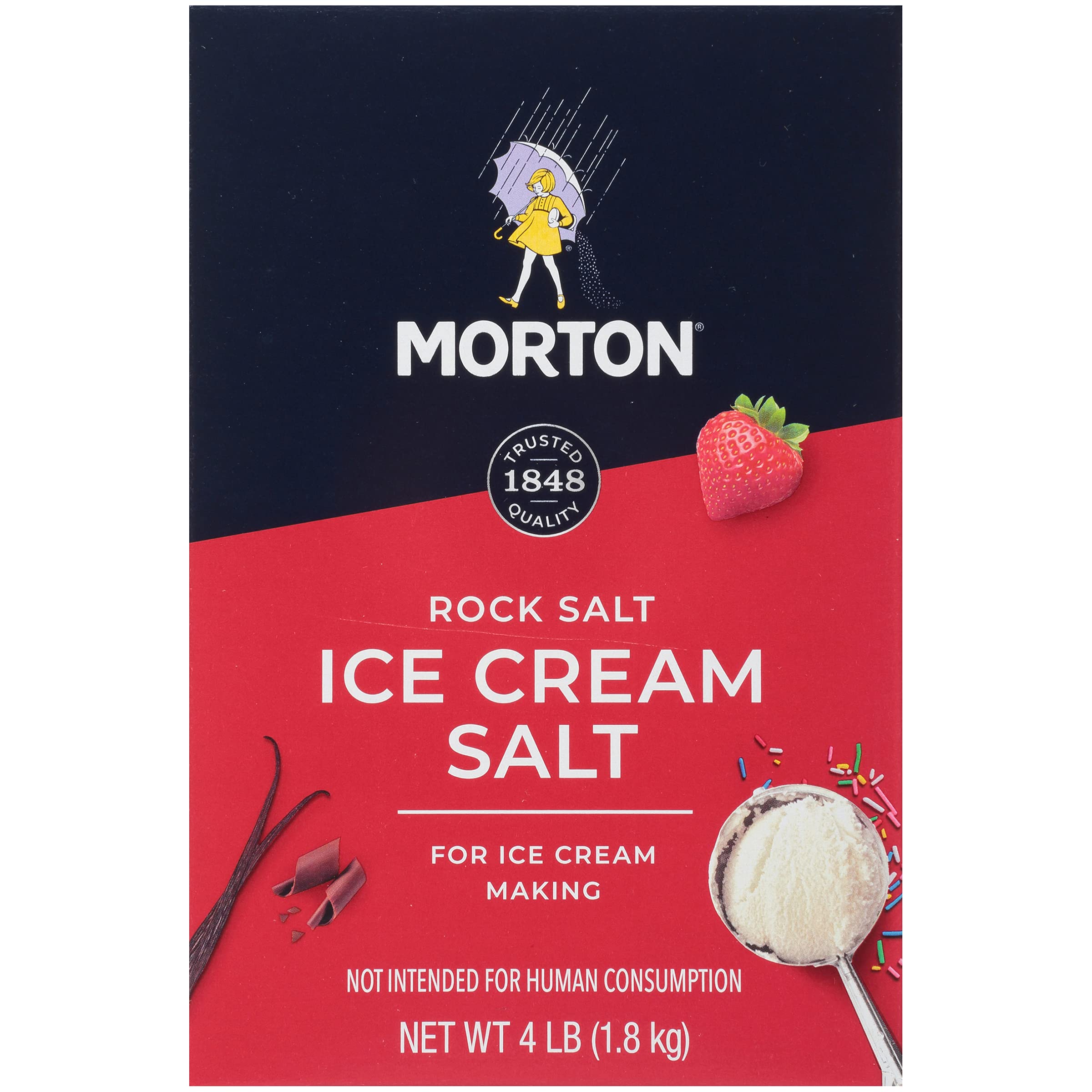 Mortons Morton Ice Cream Salt, Rock Salt