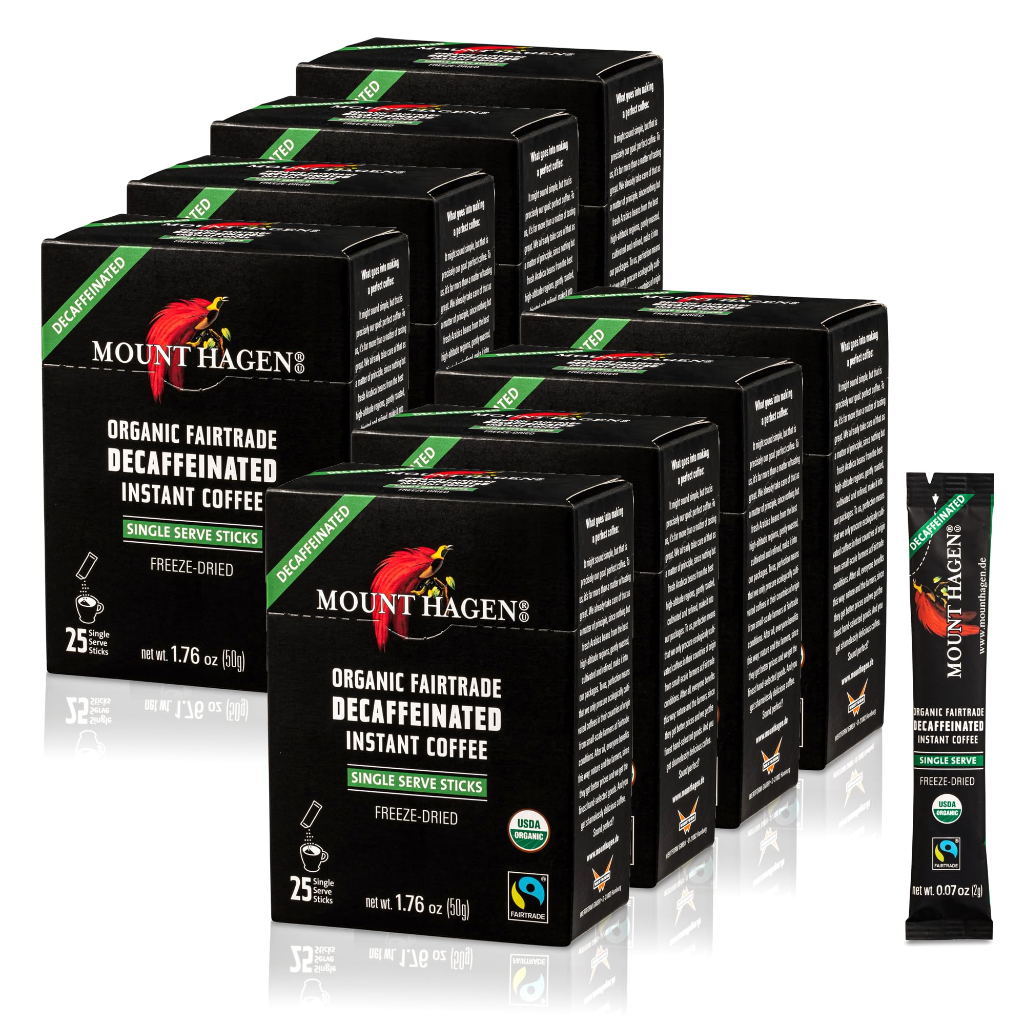Mount Hagen Instant Coffee Sticks Decaf