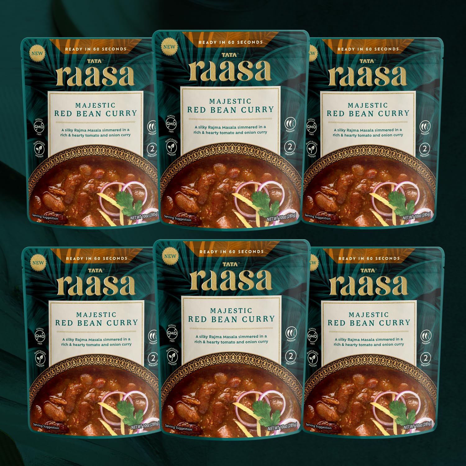 Tata Raasa Curry Red Bean Majestic Indian Entree Prepared Dish