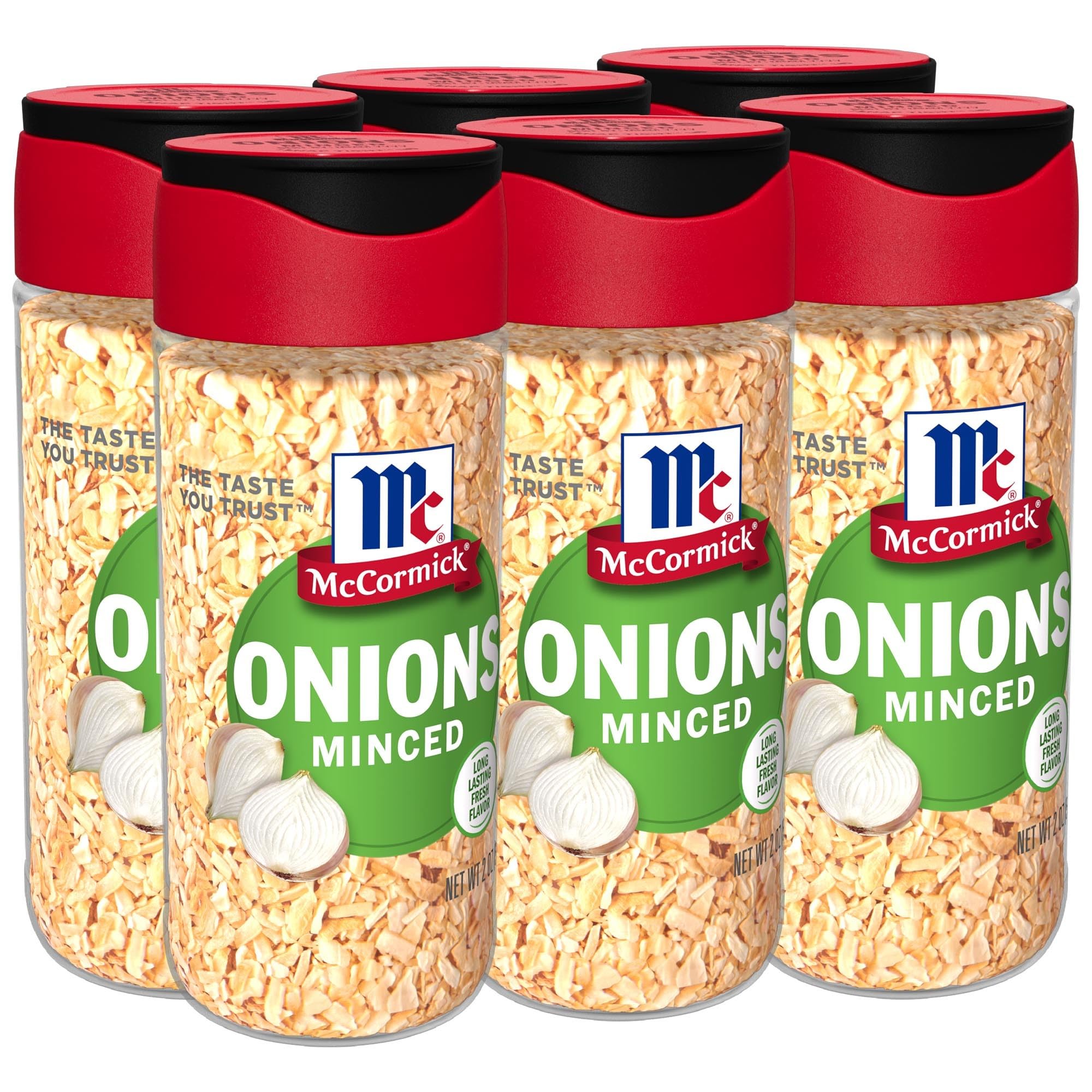 MC CORMICK (Pack of 18) McCormick Spice Onions Minced Seasoning Single 2 Oz