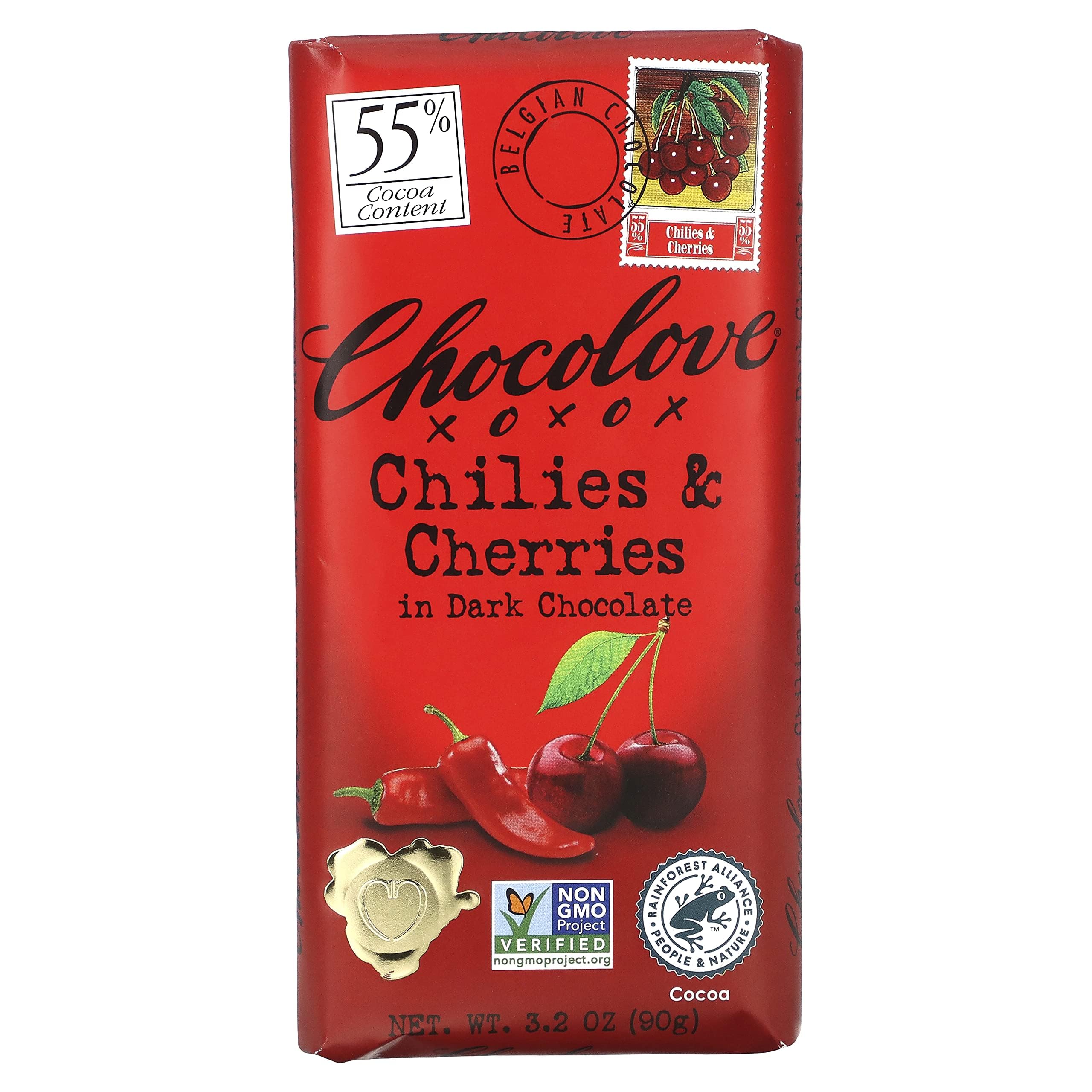 Chocolove Chili & Cherry Chocolate Bar