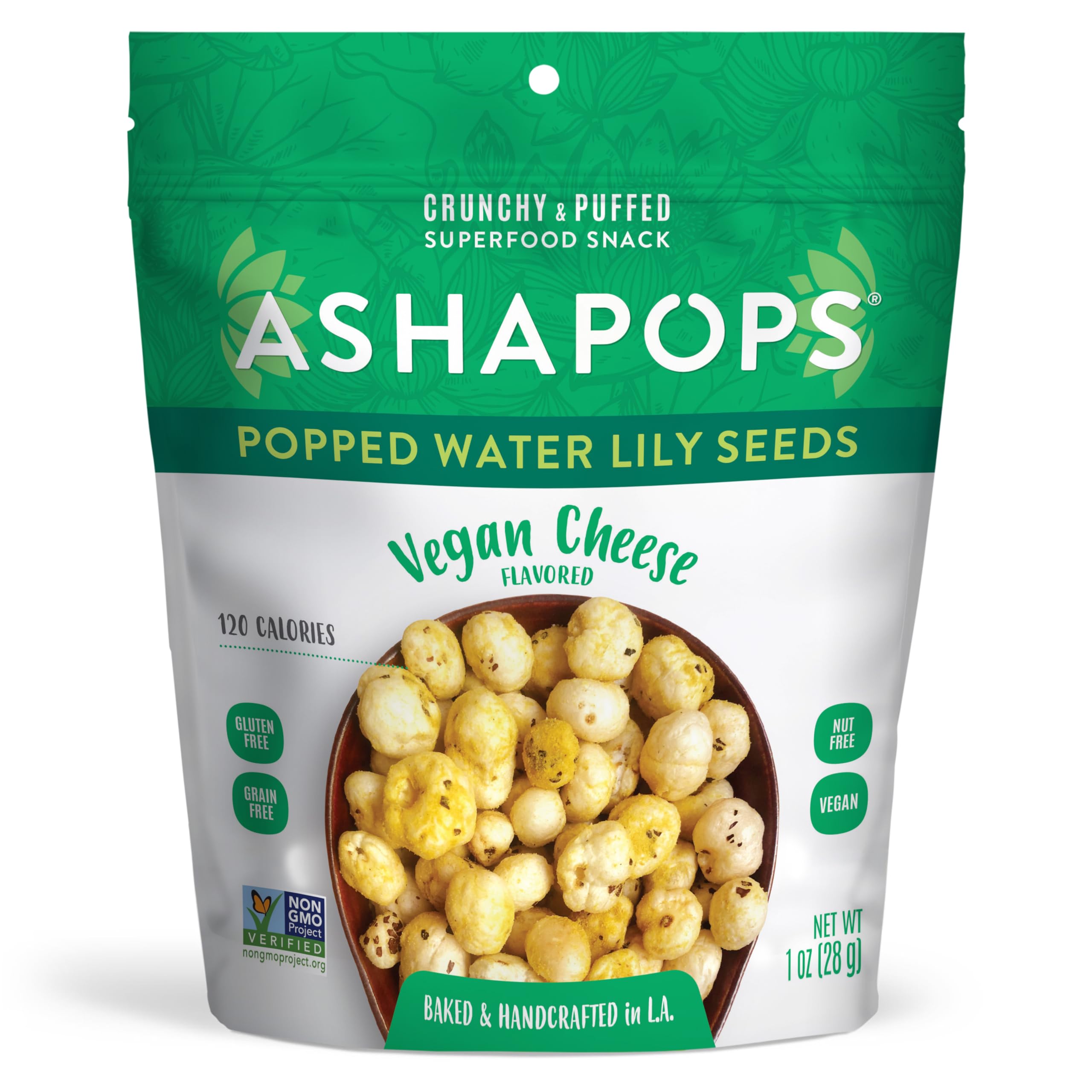 Ashapops Lily Water Chestnut Popped Seeds Natural Snack